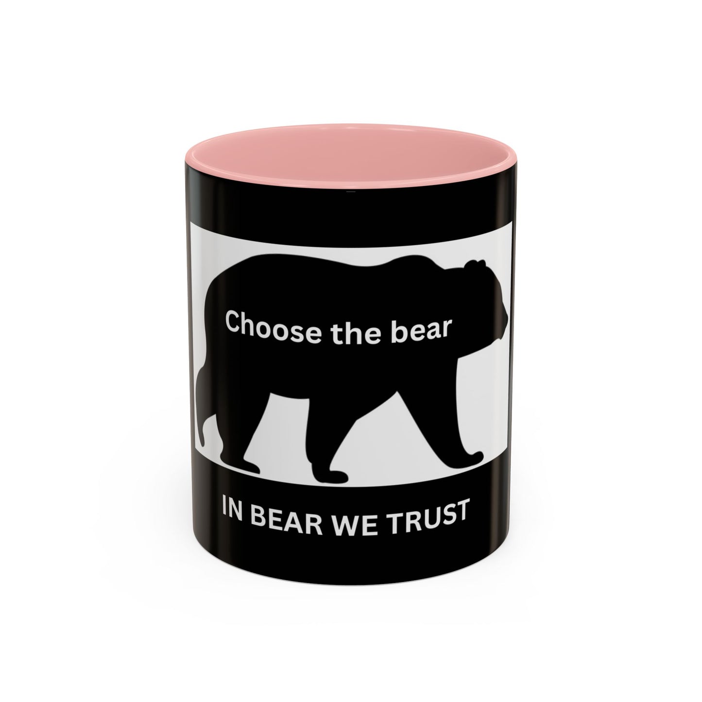 Bear- In Bear We Trust (Black) - Accent Coffee Mug (11, 15oz)