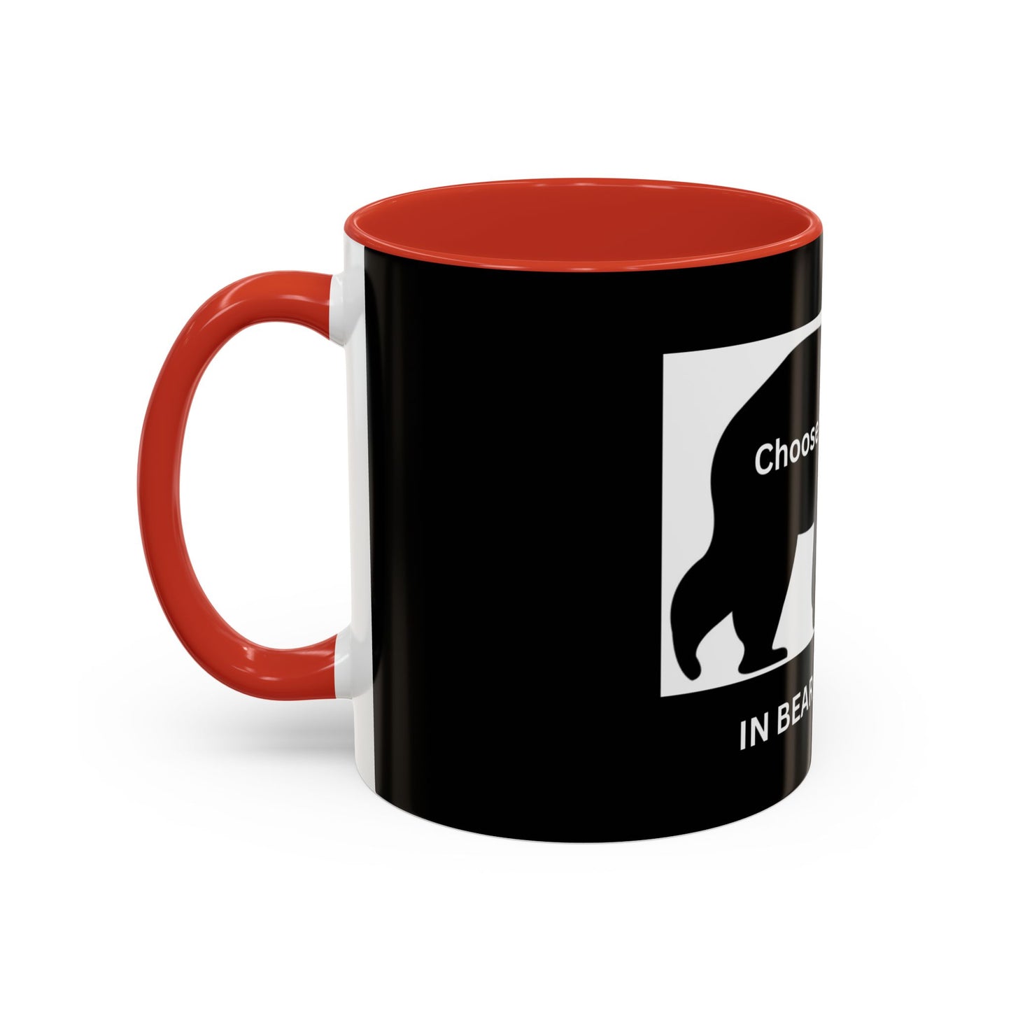 Bear- In Bear We Trust (Black) - Accent Coffee Mug (11, 15oz)