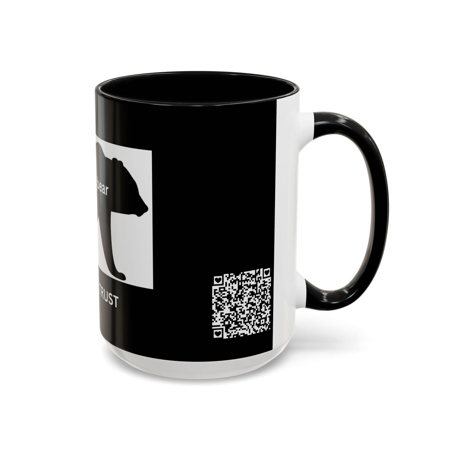 Bear- In Bear We Trust (Black) - Accent Coffee Mug (11, 15oz)