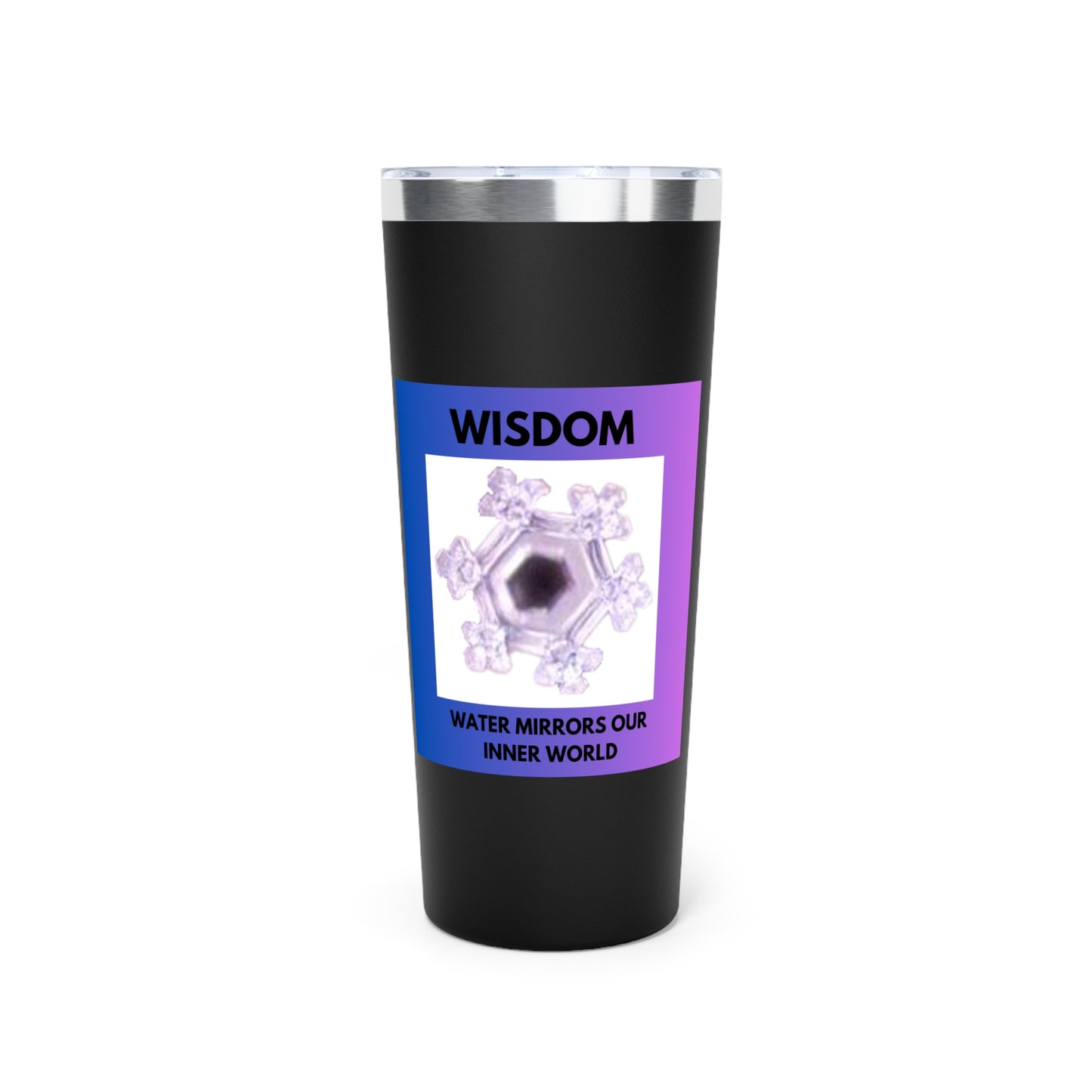 Wisdom - Water Crystal - Copper Vacuum Insulated Tumbler, 22oz