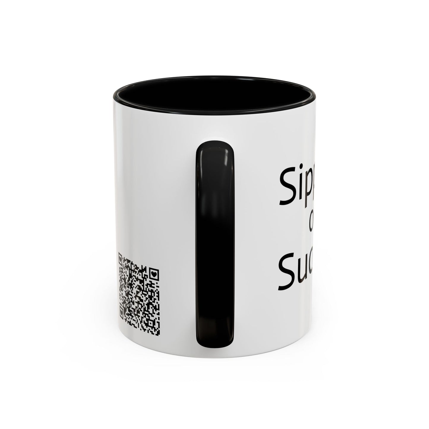 Sipping on Success (money tree) - Accent Coffee Mug (11, 15oz)