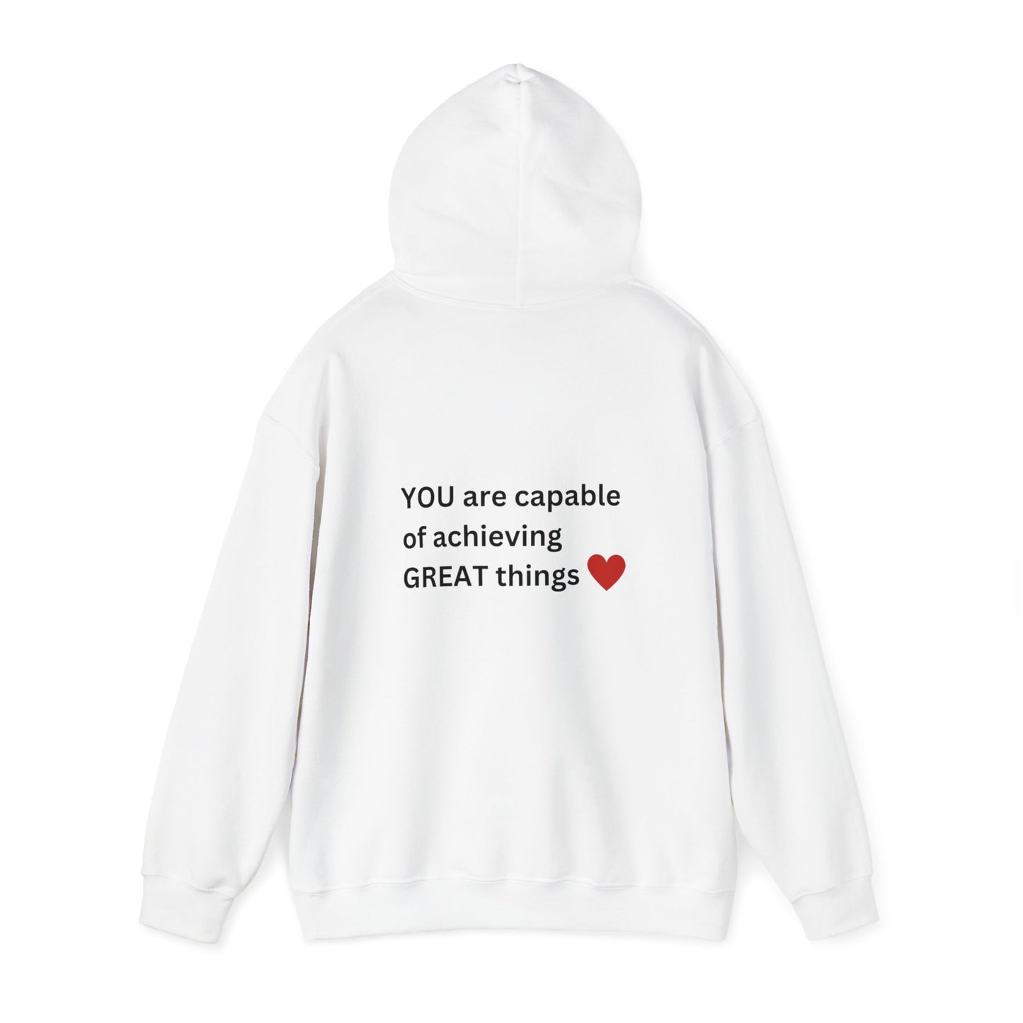 Bee Kind - (Back) You are capable of achieving great things - Unisex Heavy Blend™ Hooded Sweatshirt