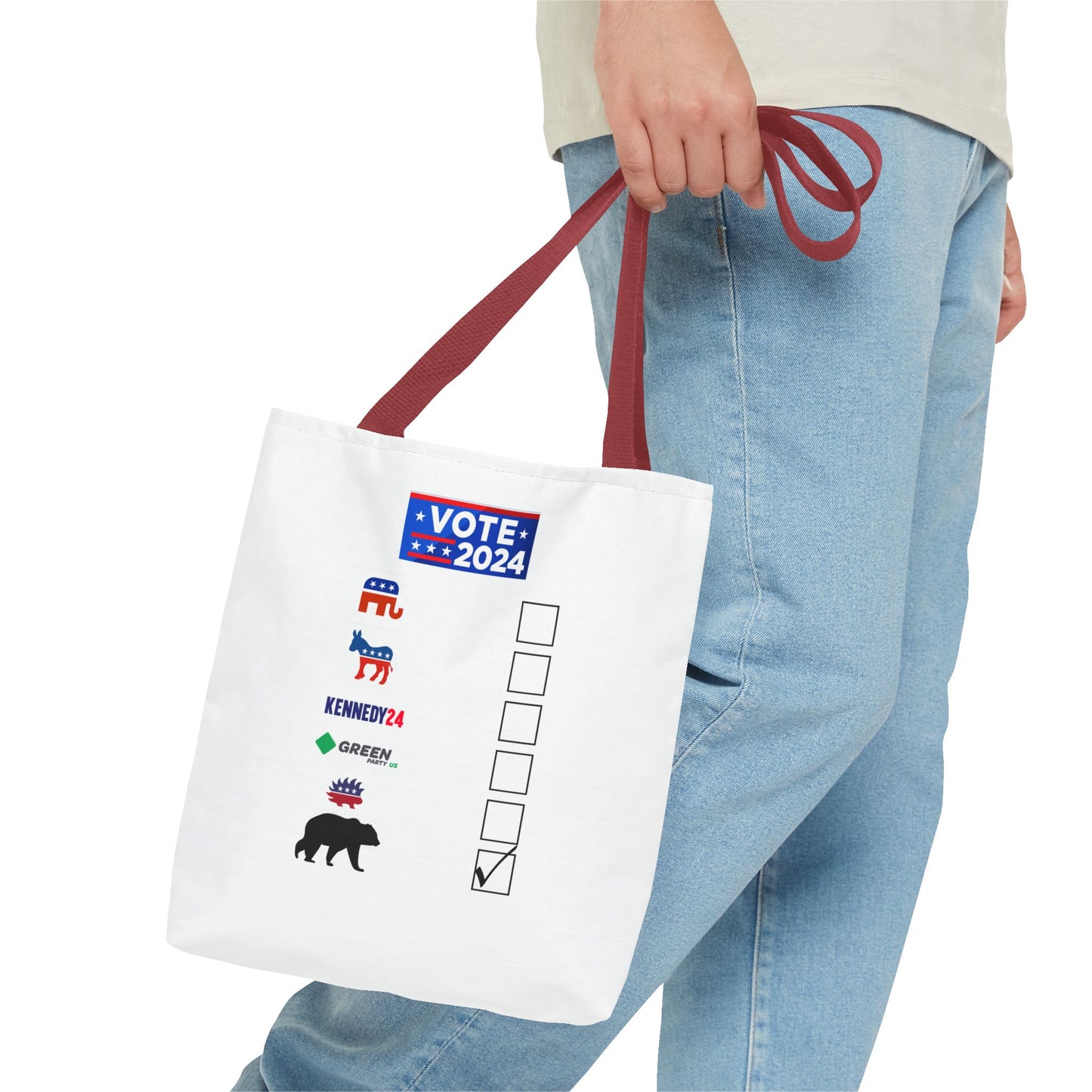 Bear- Vote for the Bear - Tote Bag (AOP)