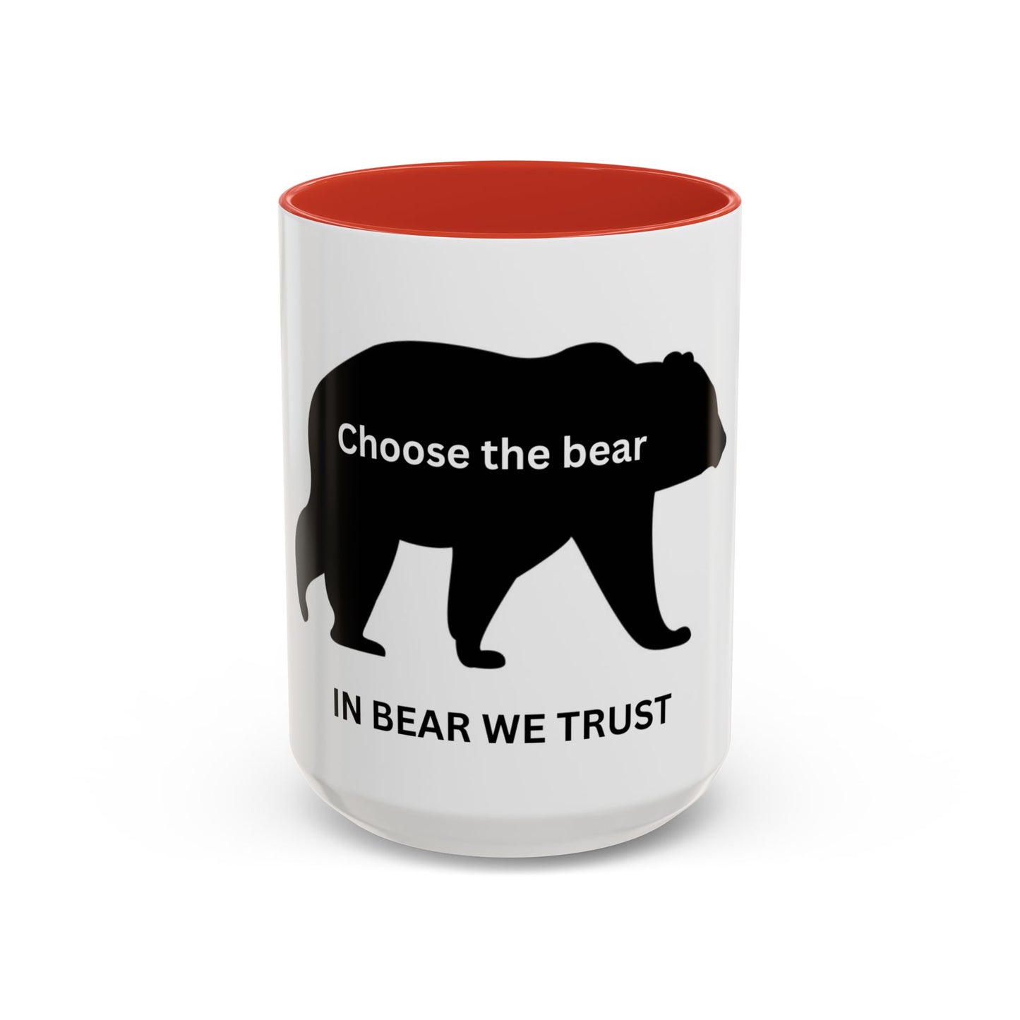 Bear -  In Bear We Trust (white) - Accent Coffee Mug (11, 15oz)