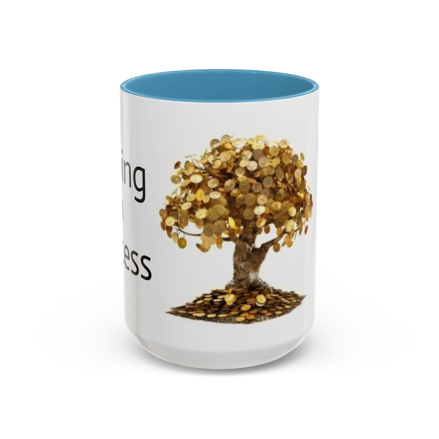 Sipping on Success (money tree) - Accent Coffee Mug (11, 15oz)