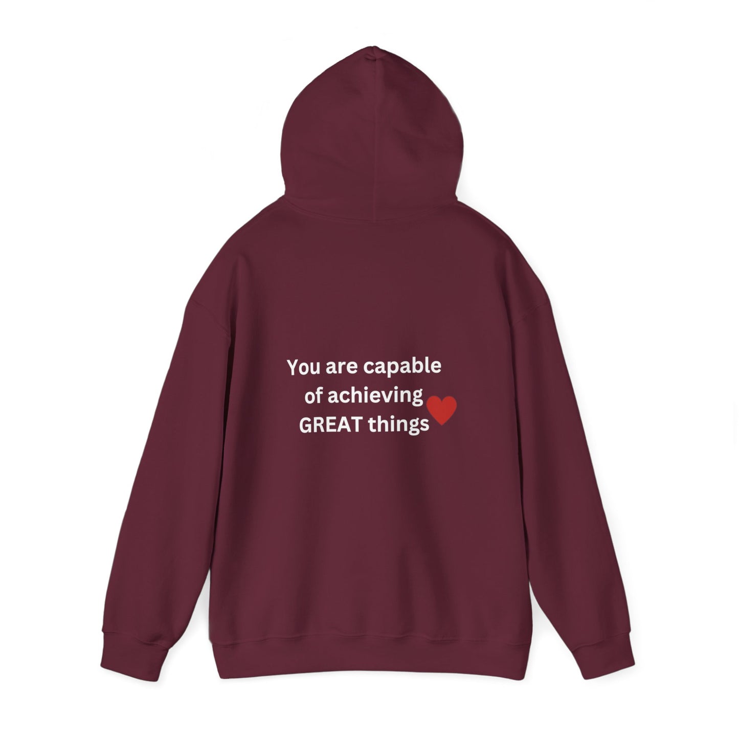 Bee Kind - (Back) You are capable of achieving great things - Unisex Heavy Blend™ Hooded Sweatshirt