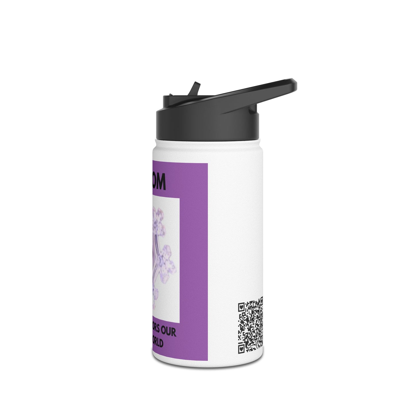 Wisdom - water crystal - Stainless Steel Water Bottle, Standard Lid