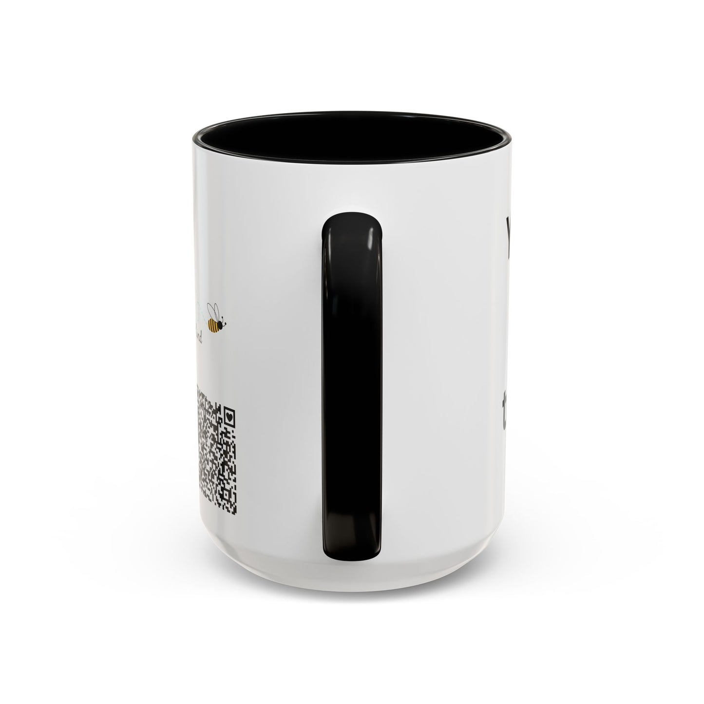 Bee Kind - Your presence here makes today better - Accent Coffee Mug (11, 15oz)