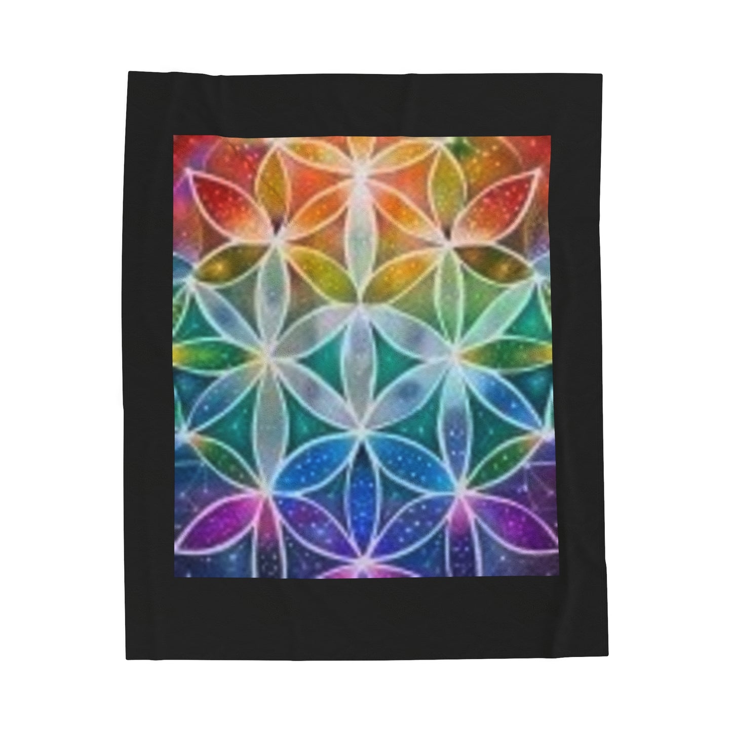 Flower of life - Velveteen Plush Blanket