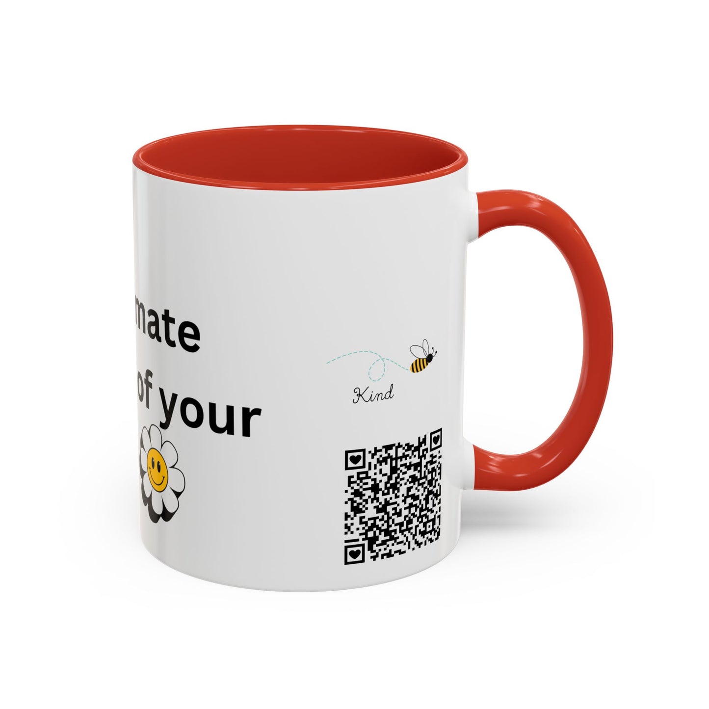 Bee Kind - Never underestimate the impact of your smile  - Accent Coffee Mug (11, 15oz)