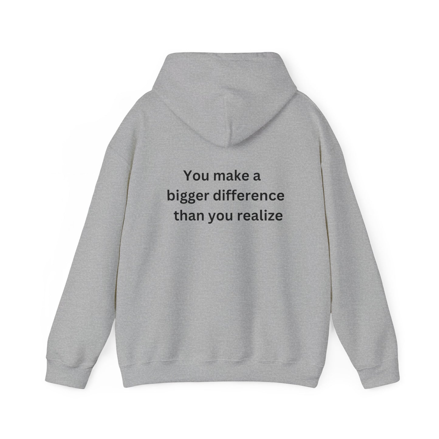 Bee Kind- (Back) You make a bigger difference than you realize-Unisex Heavy Blend™ Hooded Sweatshirt