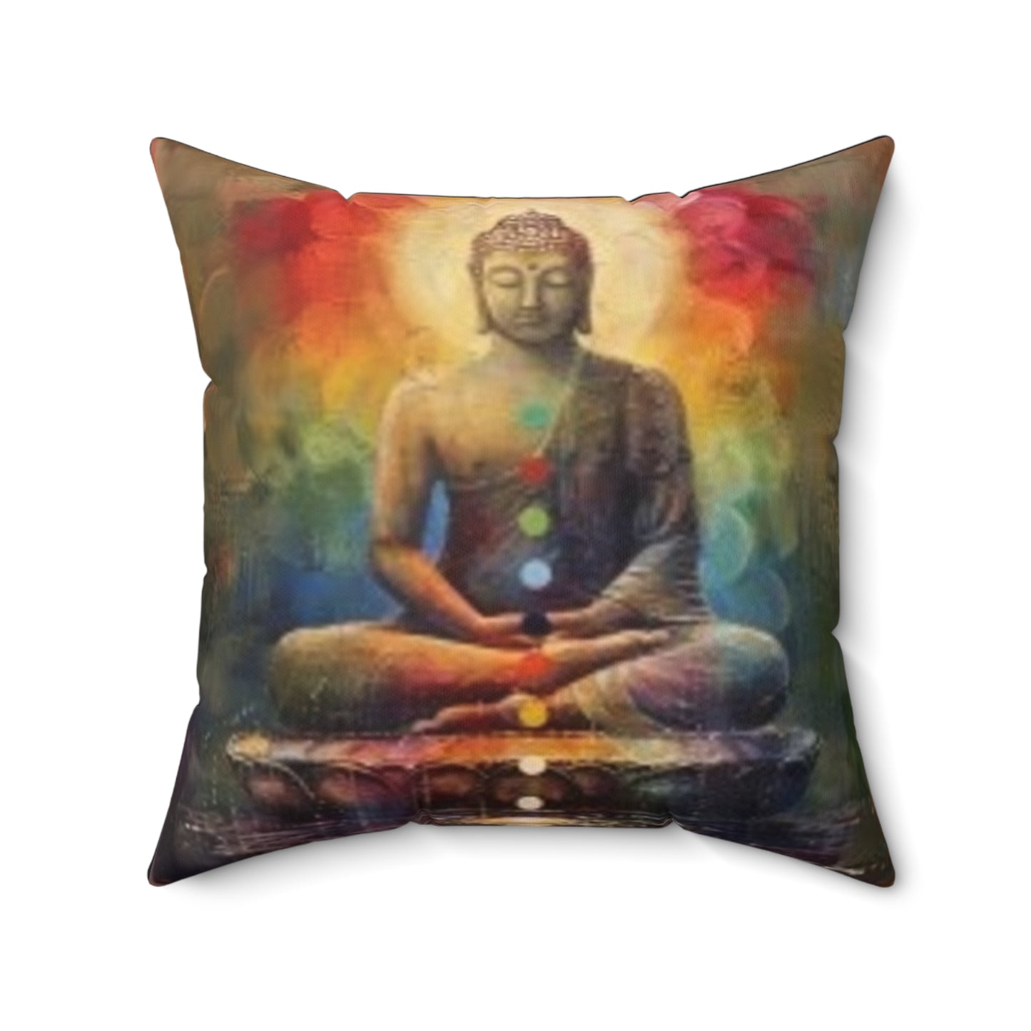 Zen Buddha - Faux Suede Square Pillow