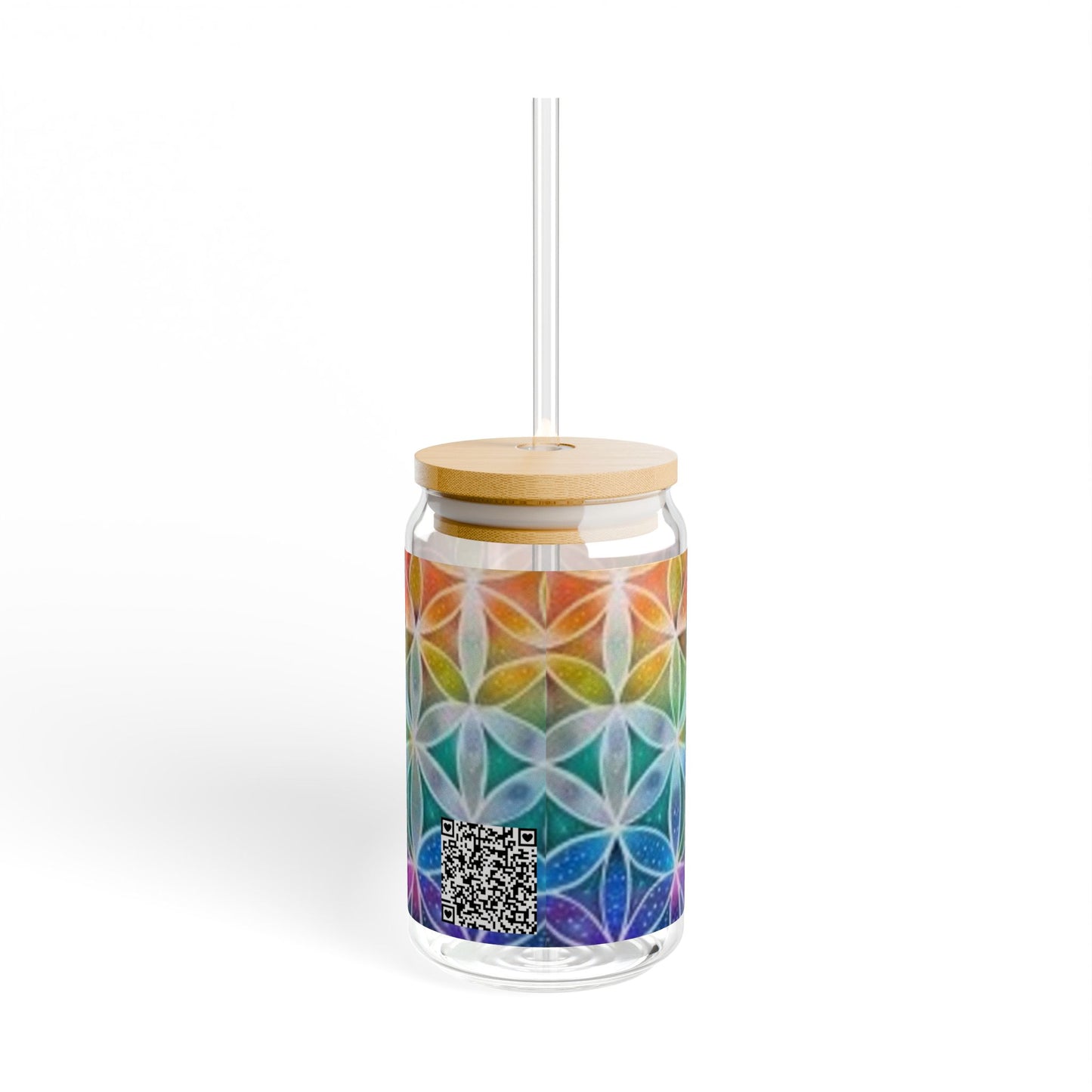 Flower of Life - Sipper Glass, 16oz