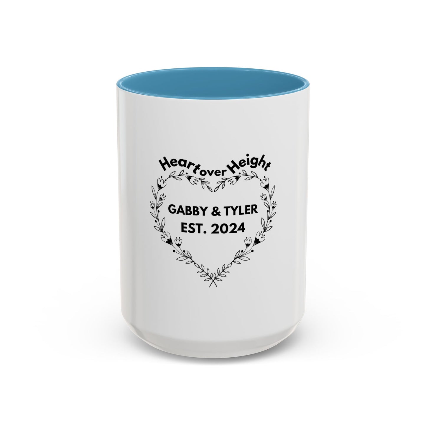 Heart over Height - Gabby & Tyler - Mug - *wedding gift proceeds