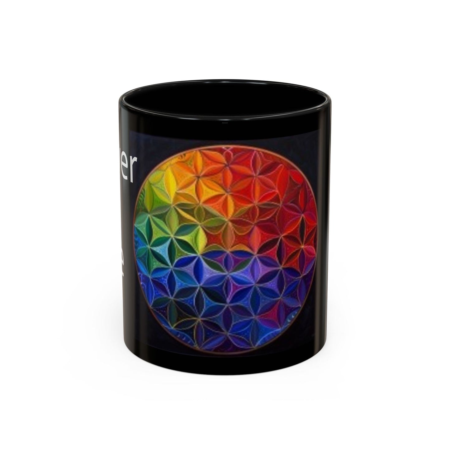 Flower of Life (Black) - Accent Coffee Mug (11, 15oz)