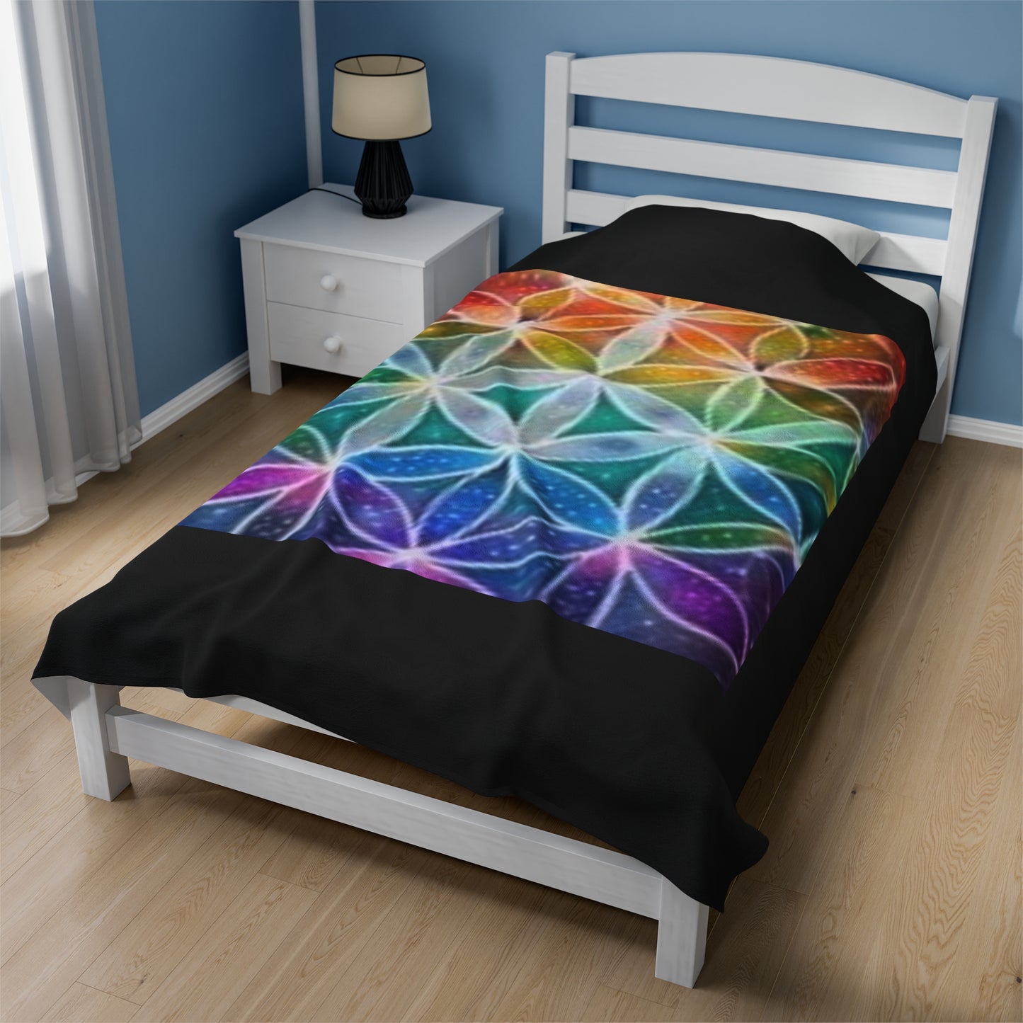 Flower of life - Velveteen Plush Blanket