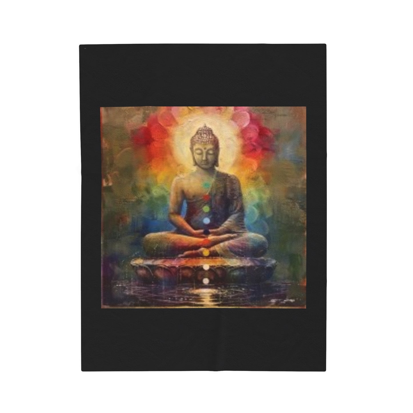 Zen Buddha - Velveteen Plush Blanket