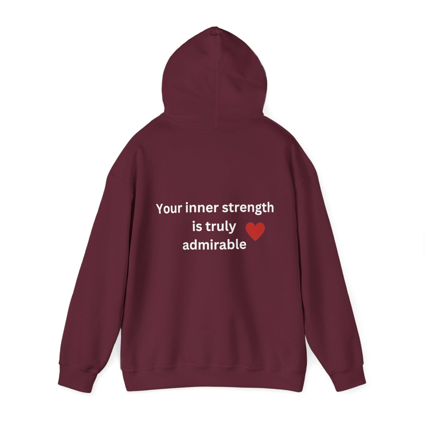 Bee Kind (Back) Your inner strength is truly admirable - Unisex Heavy Blend™ Hooded Sweatshirt