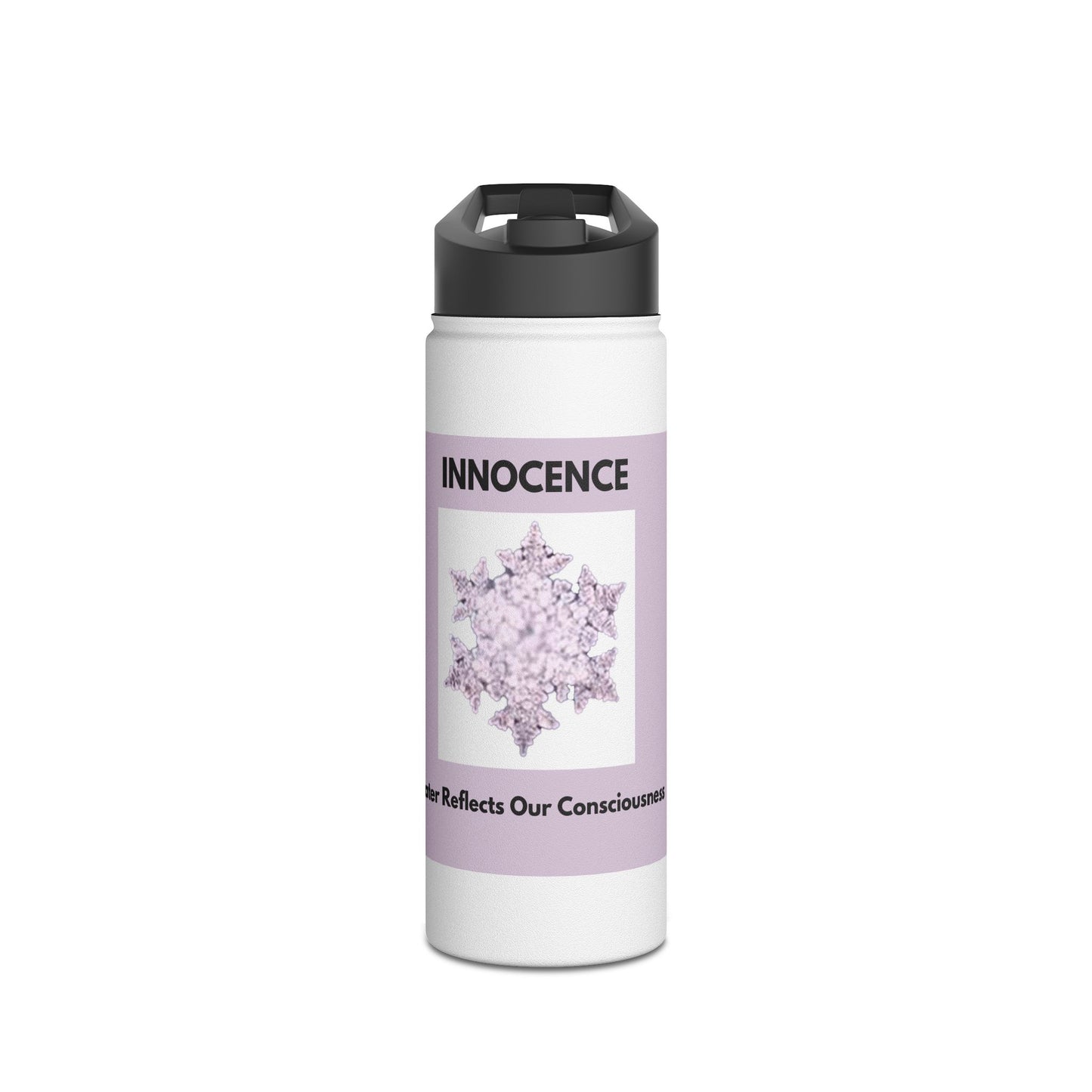 Innocence - Water Crystal - Stainless Steel Water Bottle, Standard Lid