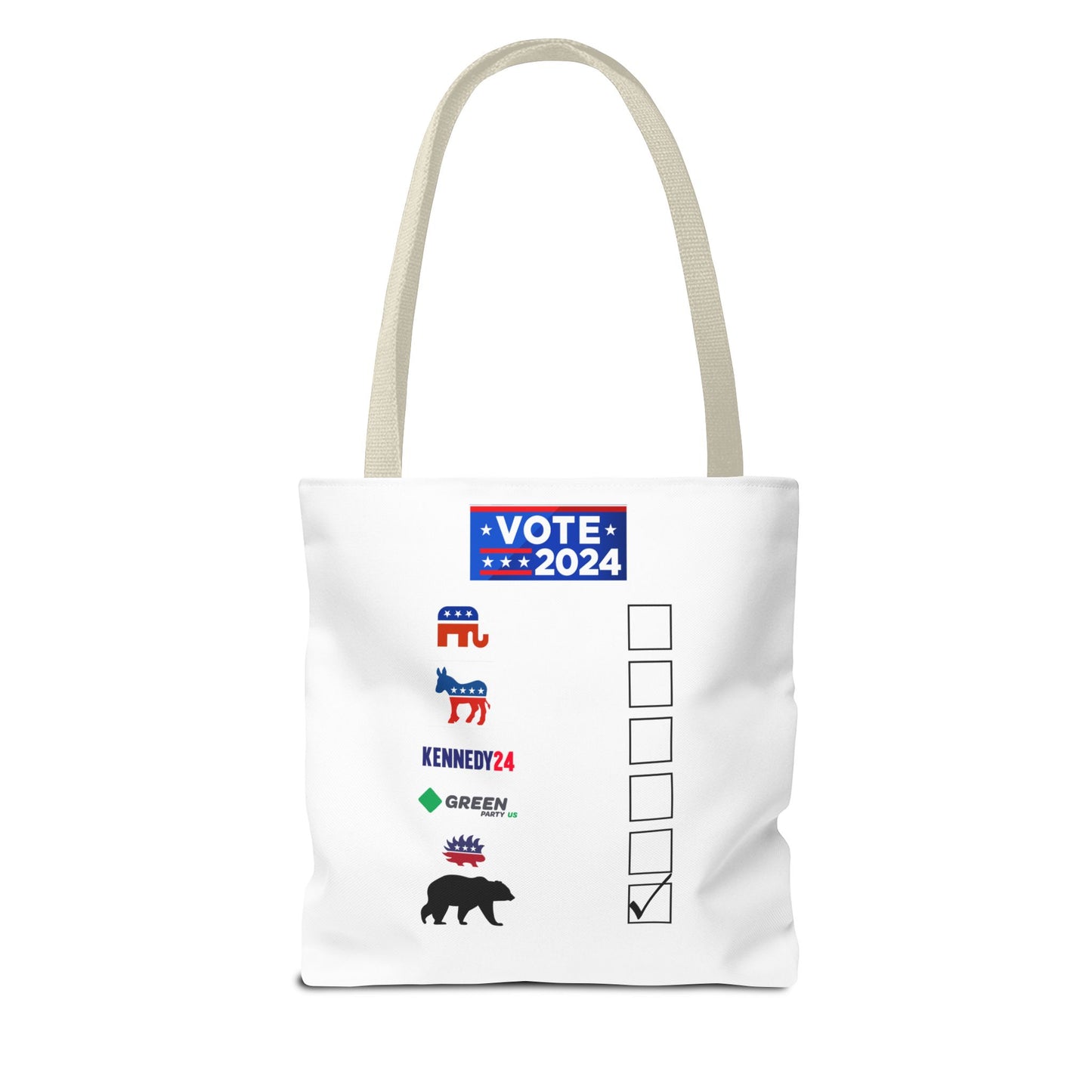 Bear- Vote for the Bear - Tote Bag (AOP)