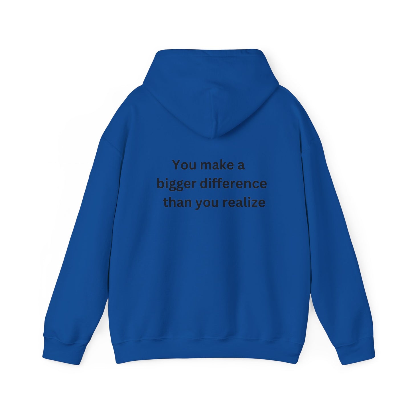 Bee Kind- (Back) You make a bigger difference than you realize-Unisex Heavy Blend™ Hooded Sweatshirt