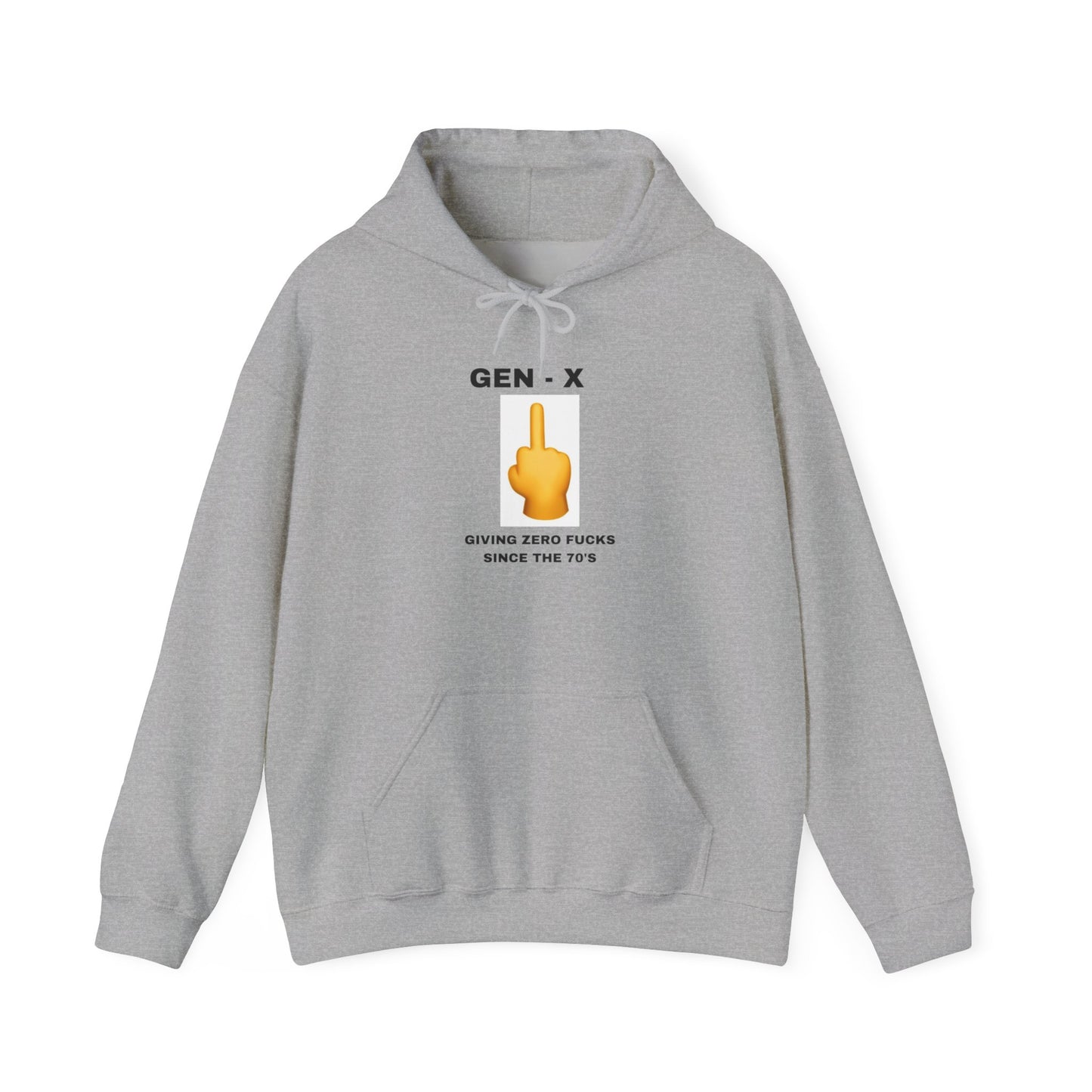 GEN-X - GIVING ZERO FUCKS SINCE THE 70'S - Unisex Heavy Blend™ Hooded Sweatshirt