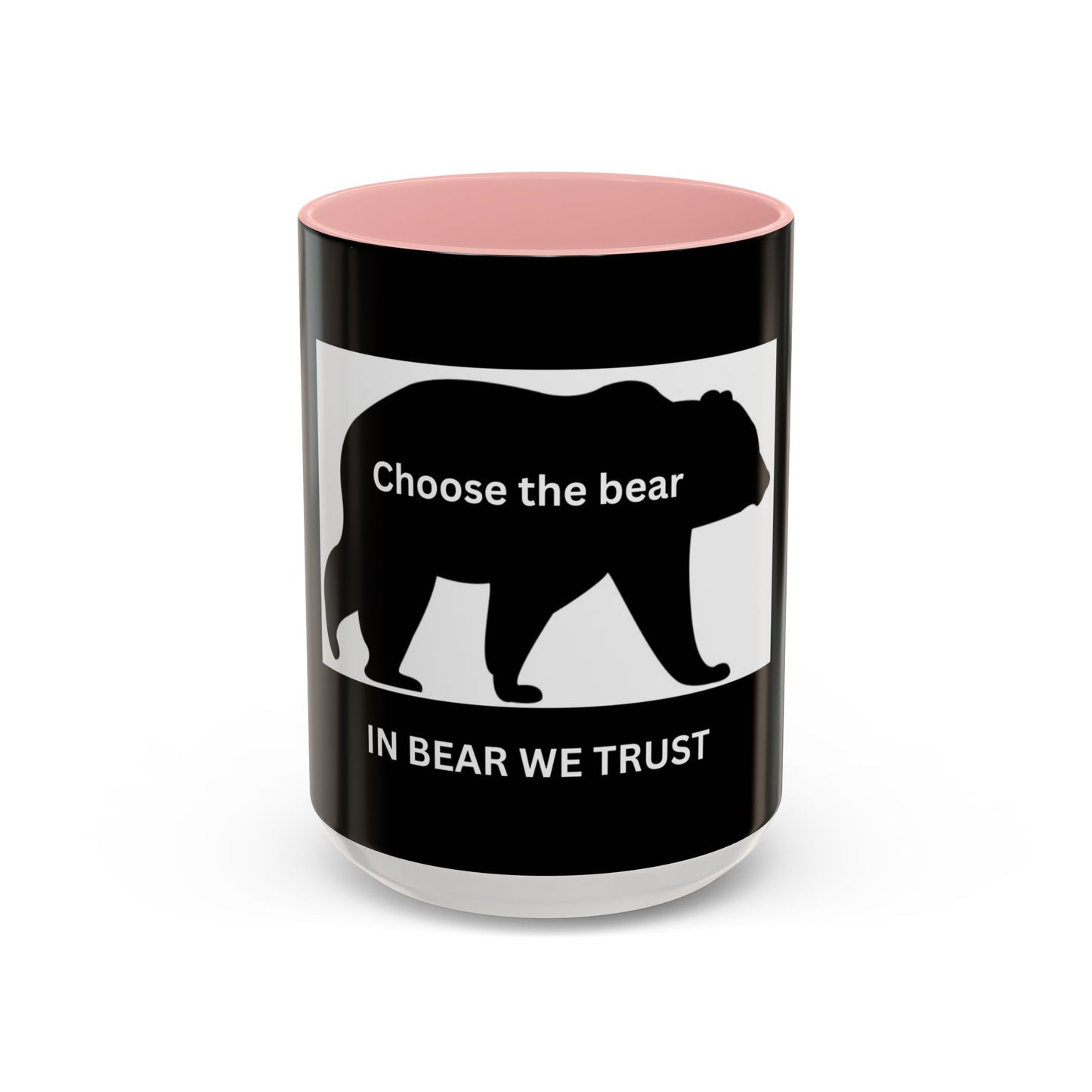 Bear- In Bear We Trust (Black) - Accent Coffee Mug (11, 15oz)