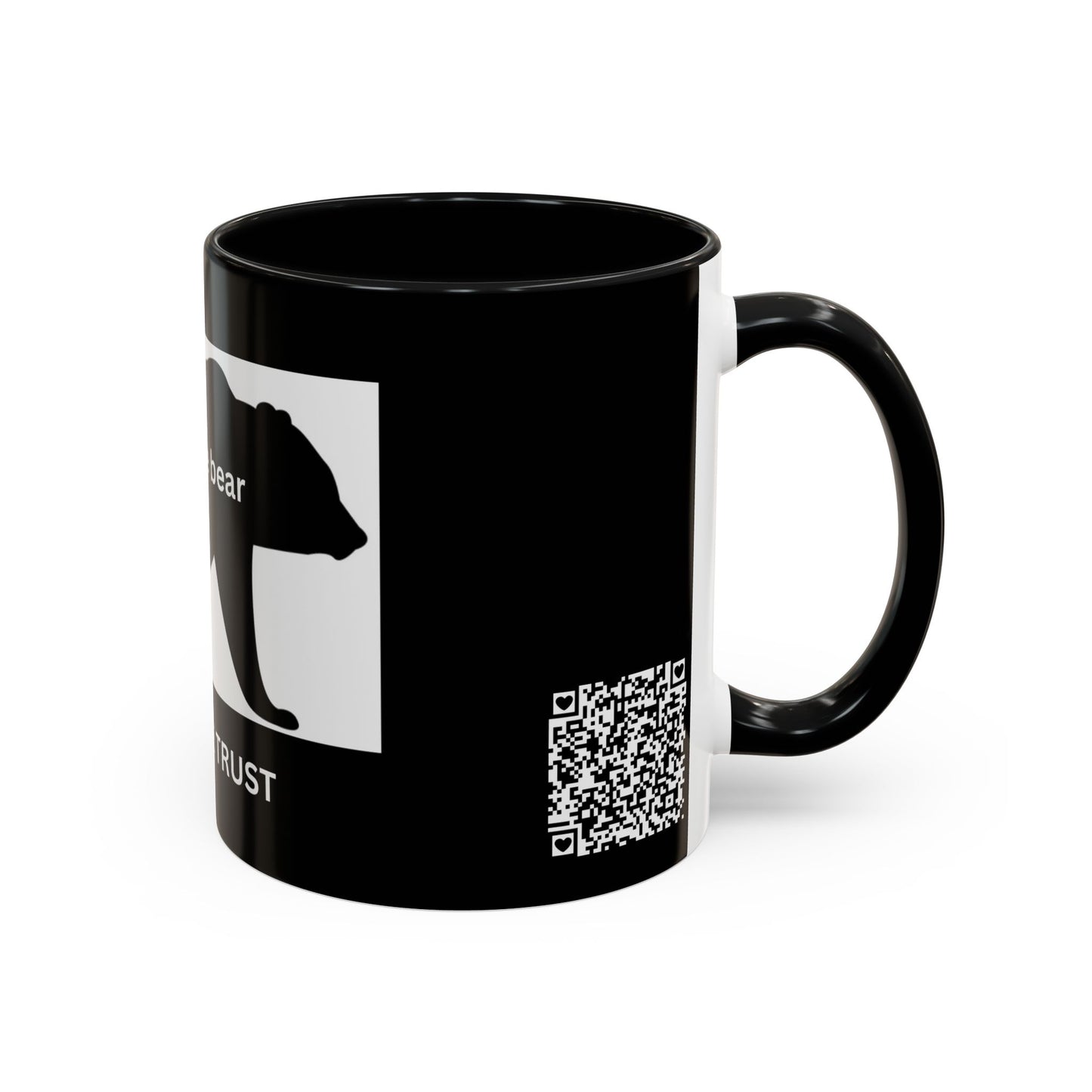 Bear- In Bear We Trust (Black) - Accent Coffee Mug (11, 15oz)