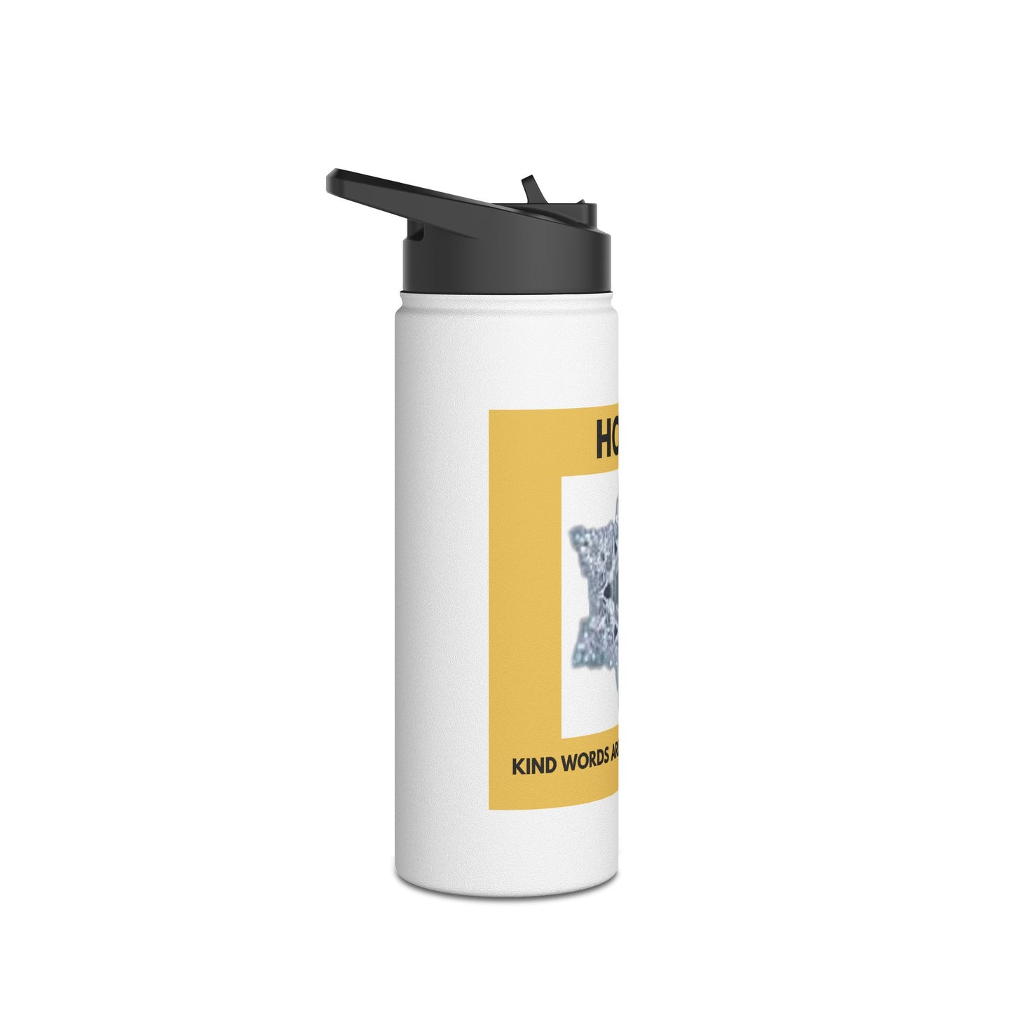 Hope - Water crystal - Stainless Steel Water Bottle, Standard Lid