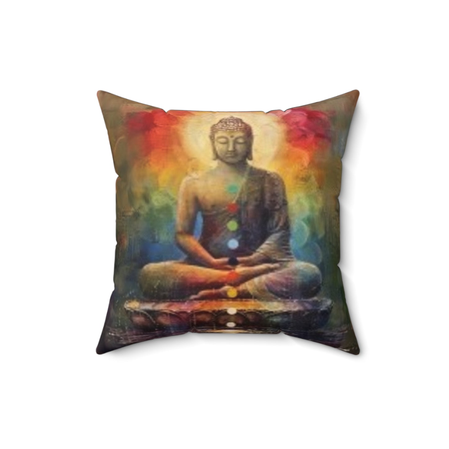 Zen Buddha - Faux Suede Square Pillow