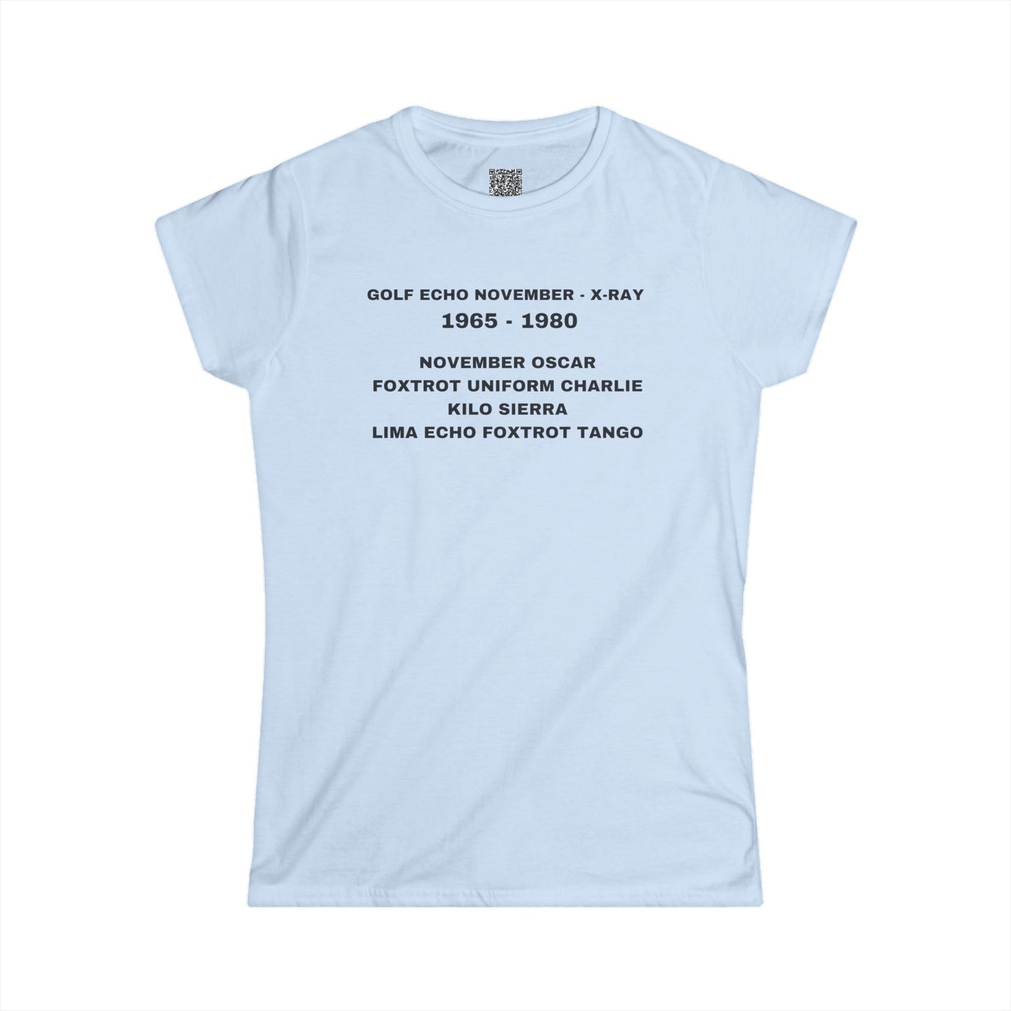 NO FUCKS LEFT -NATO- Women's Softstyle Tee