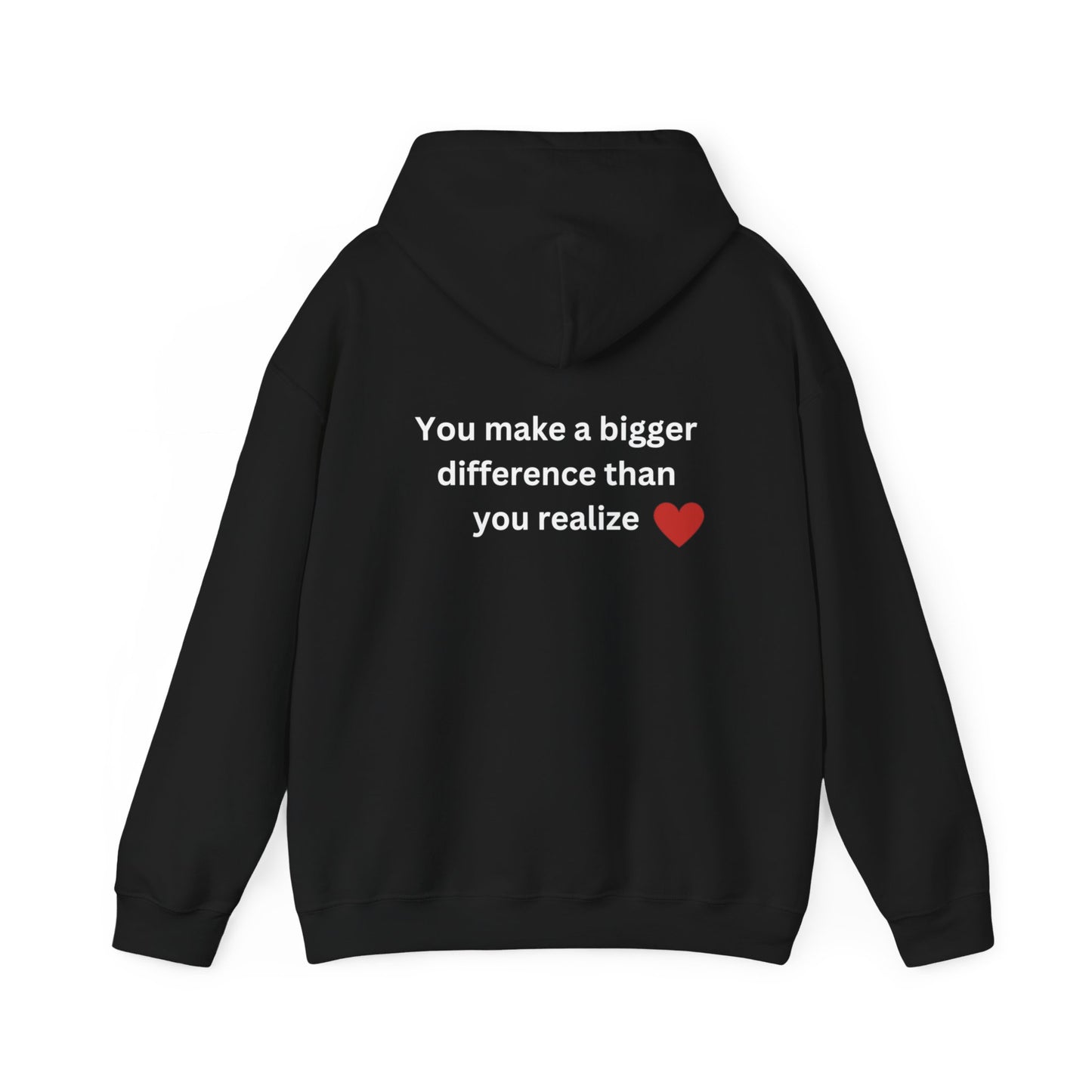 Bee Kind- (Back) You make a bigger difference than you realize-Unisex Heavy Blend™ Hooded Sweatshirt