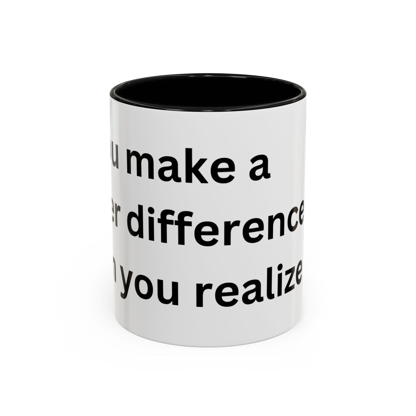 Bee Kind - You make a bigger difference than you realize - Accent Coffee Mug (11, 15oz)