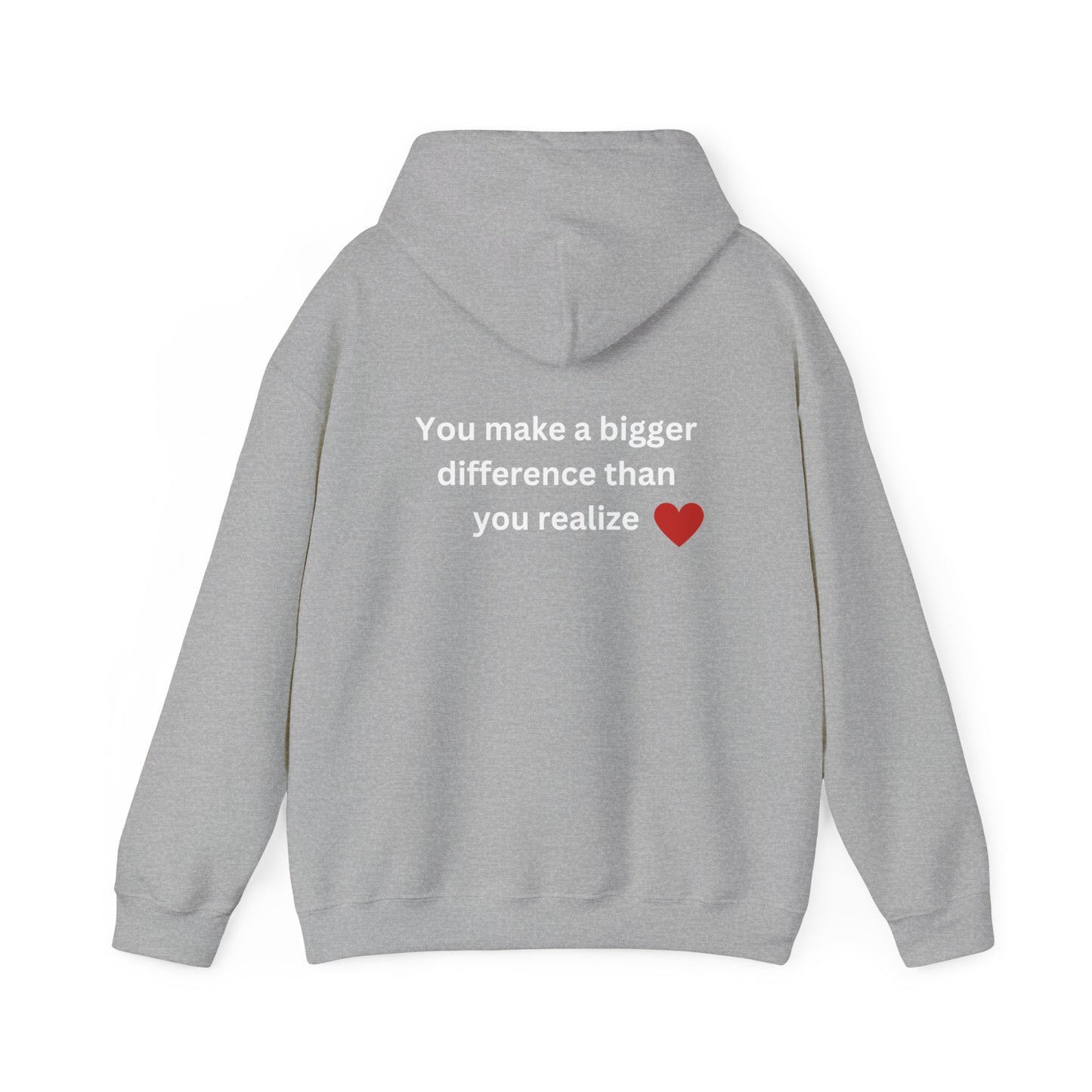 Bee Kind- (Back) You make a bigger difference than you realize-Unisex Heavy Blend™ Hooded Sweatshirt