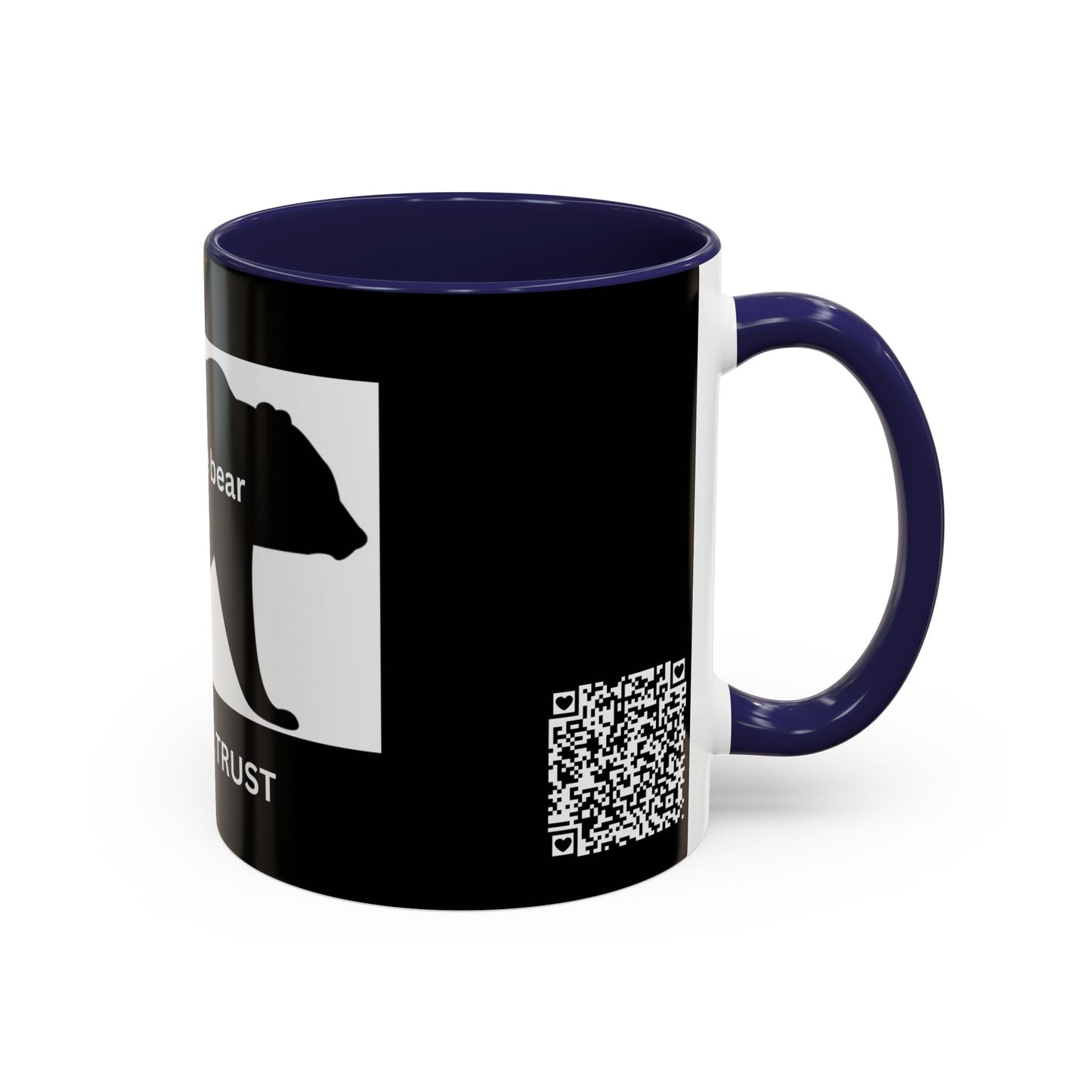 Bear- In Bear We Trust (Black) - Accent Coffee Mug (11, 15oz)