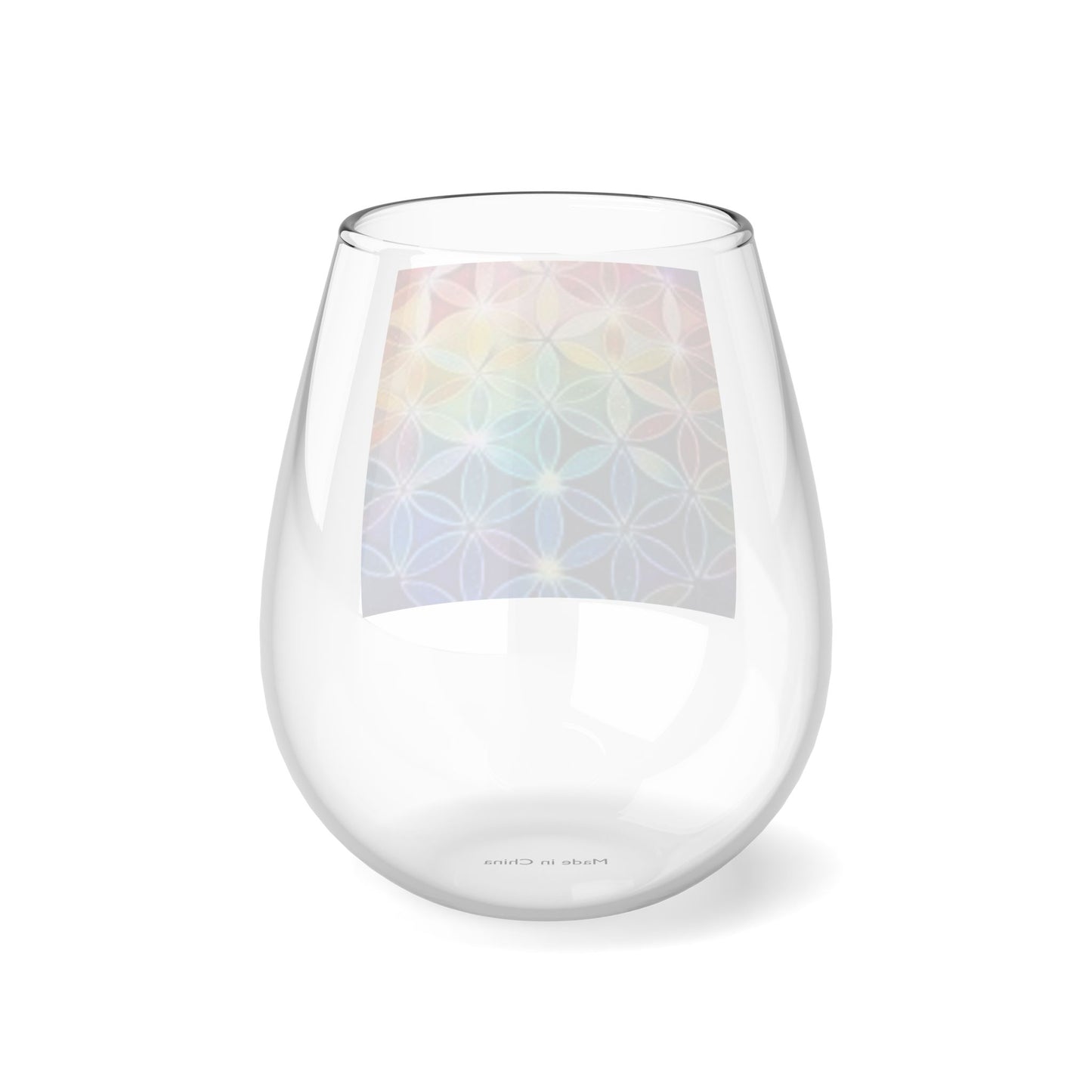 Flower of Life - Stemless Wine Glass, 11.75oz