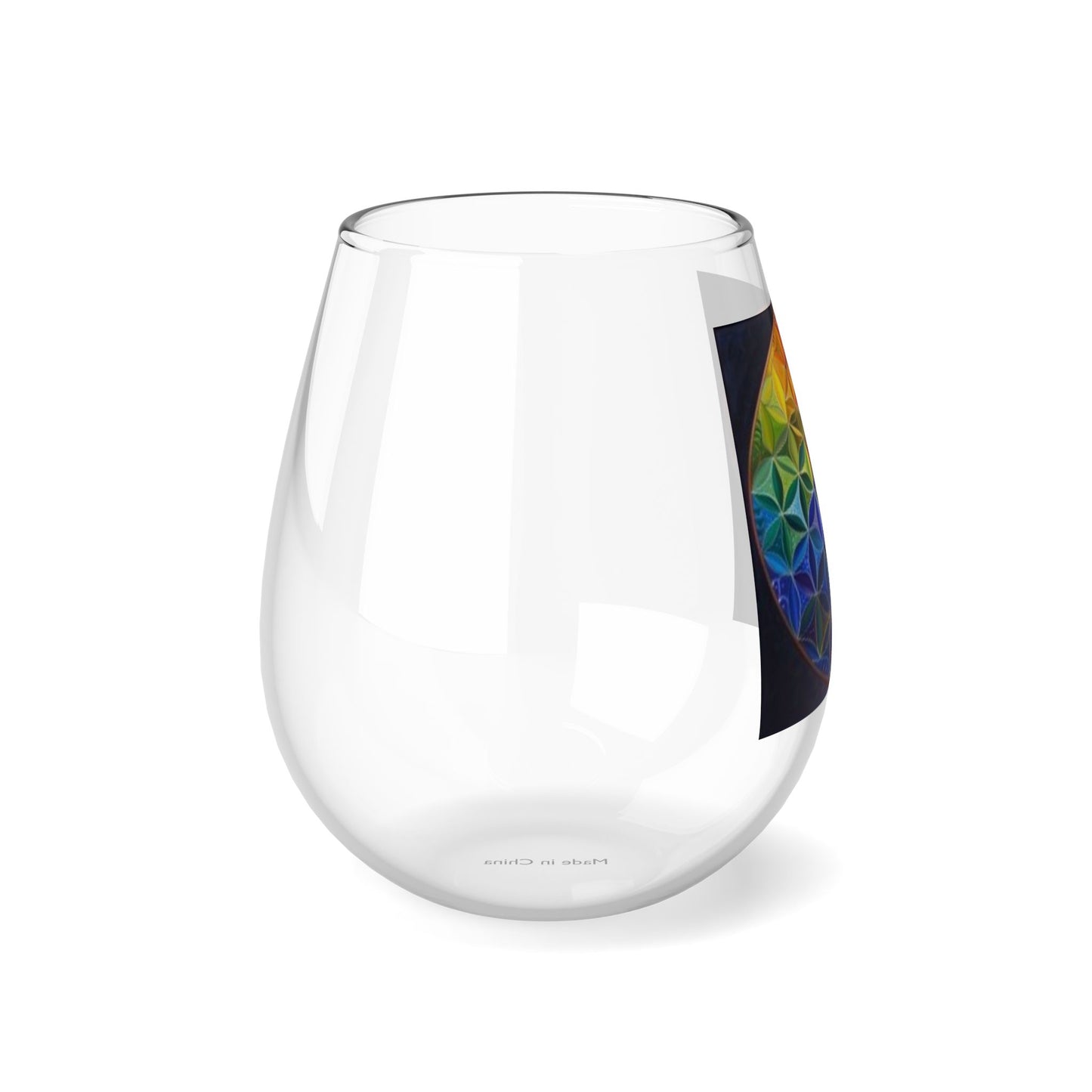 Flower of Life - Stemless Wine Glass, 11.75oz