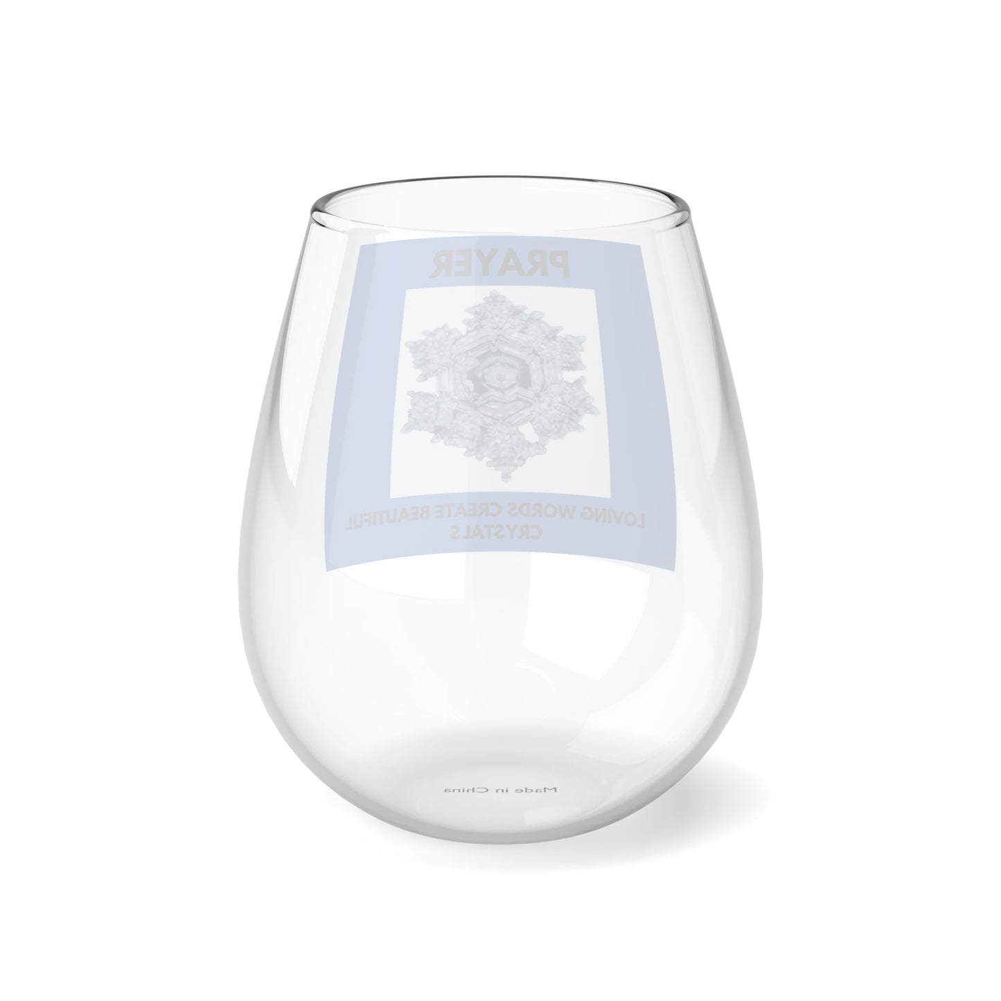 PRAYER STEMLESS WINE GLASS - 11.75oz