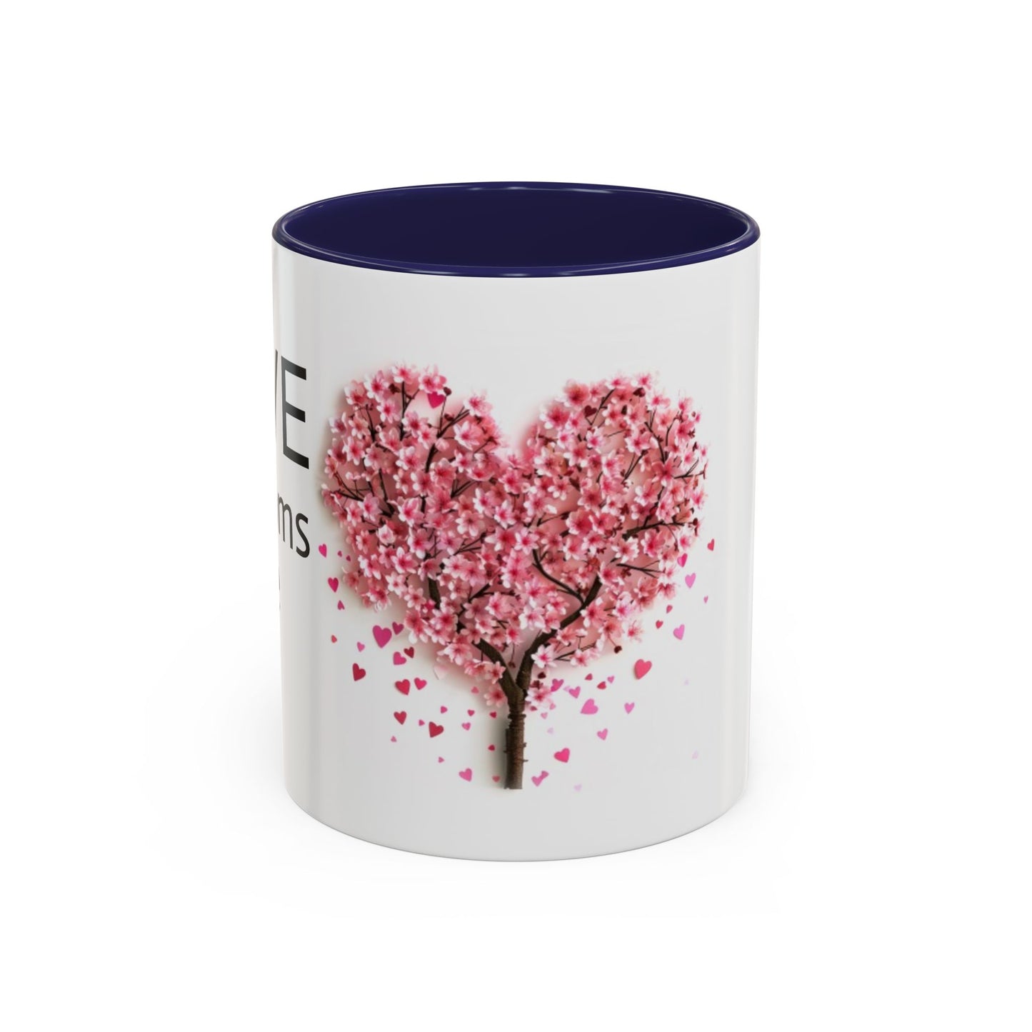 Love Blossoms Here (Cherry blossom tree) - Accent Coffee Mug (11, 15oz)