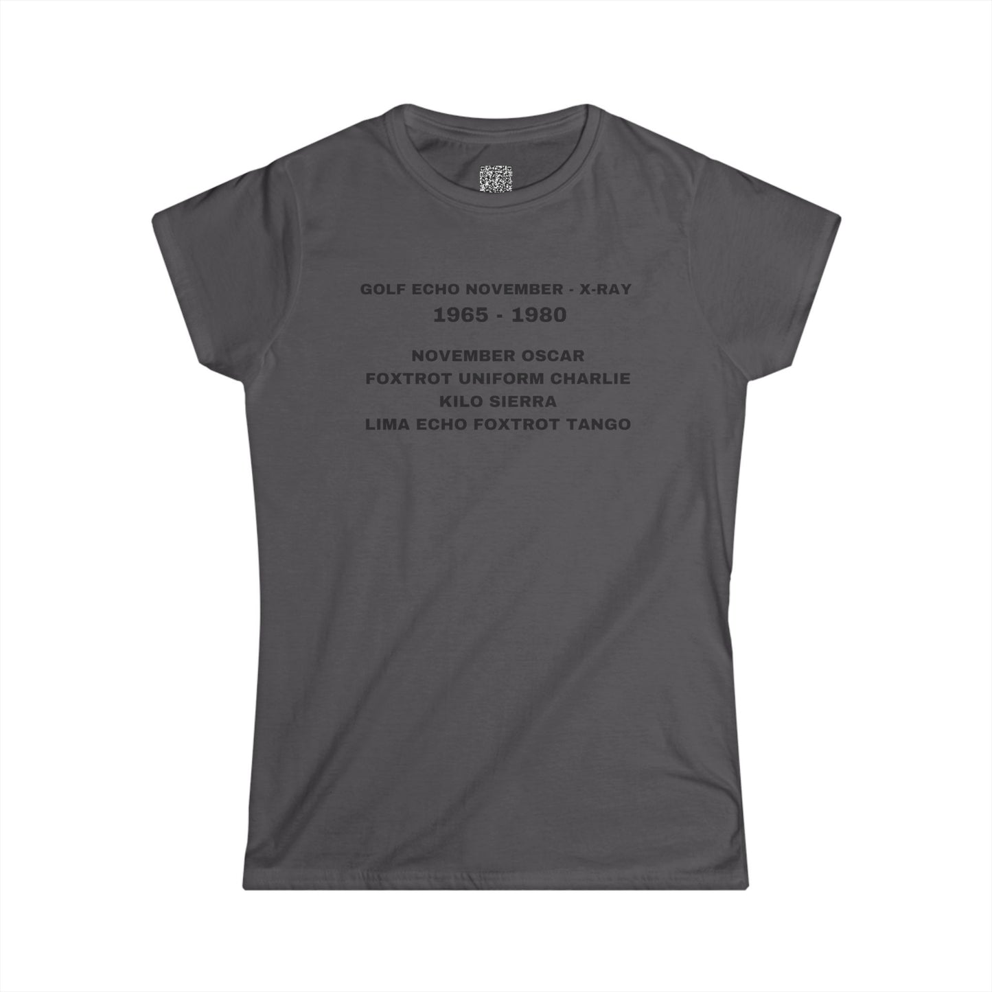 NO FUCKS LEFT -NATO- Women's Softstyle Tee