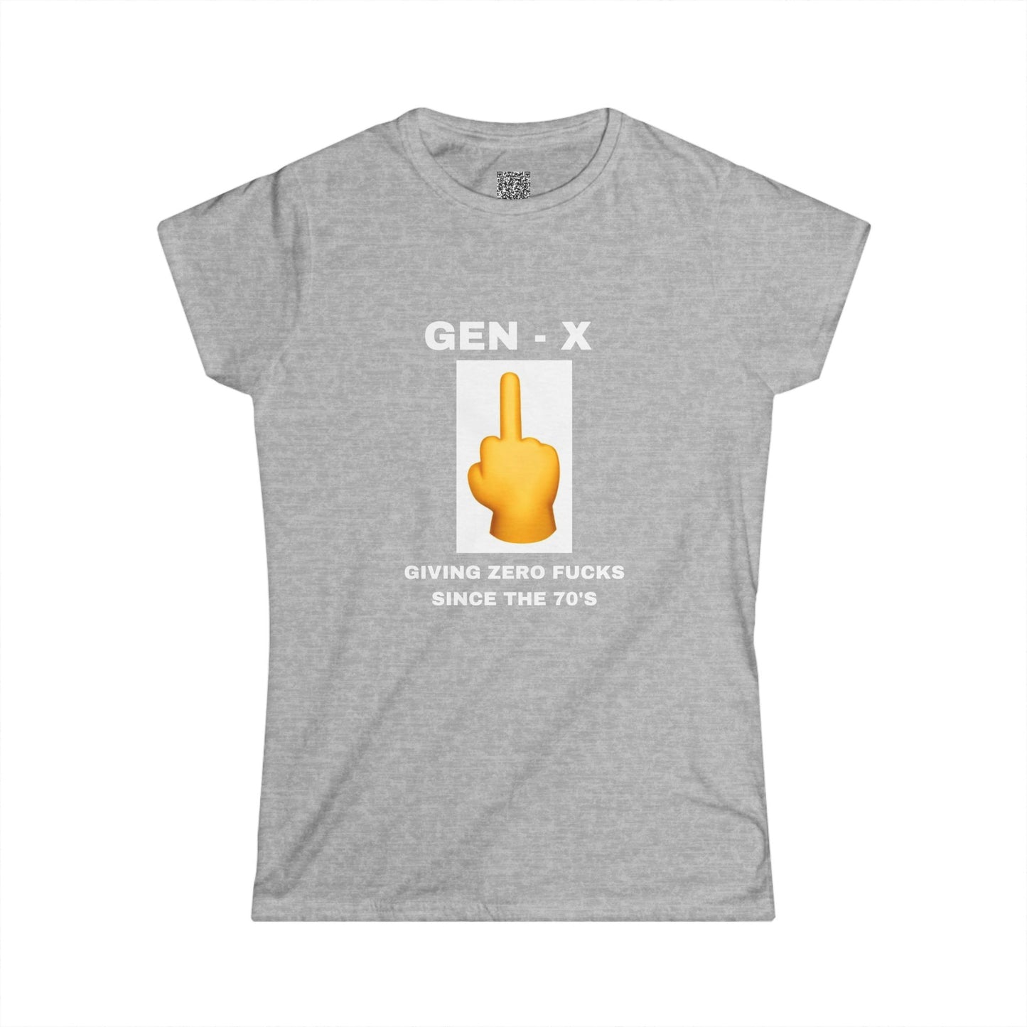 GEN-X-GIVING ZERO FUCKS SINCE THE 70'S - Women's Softstyle Tee