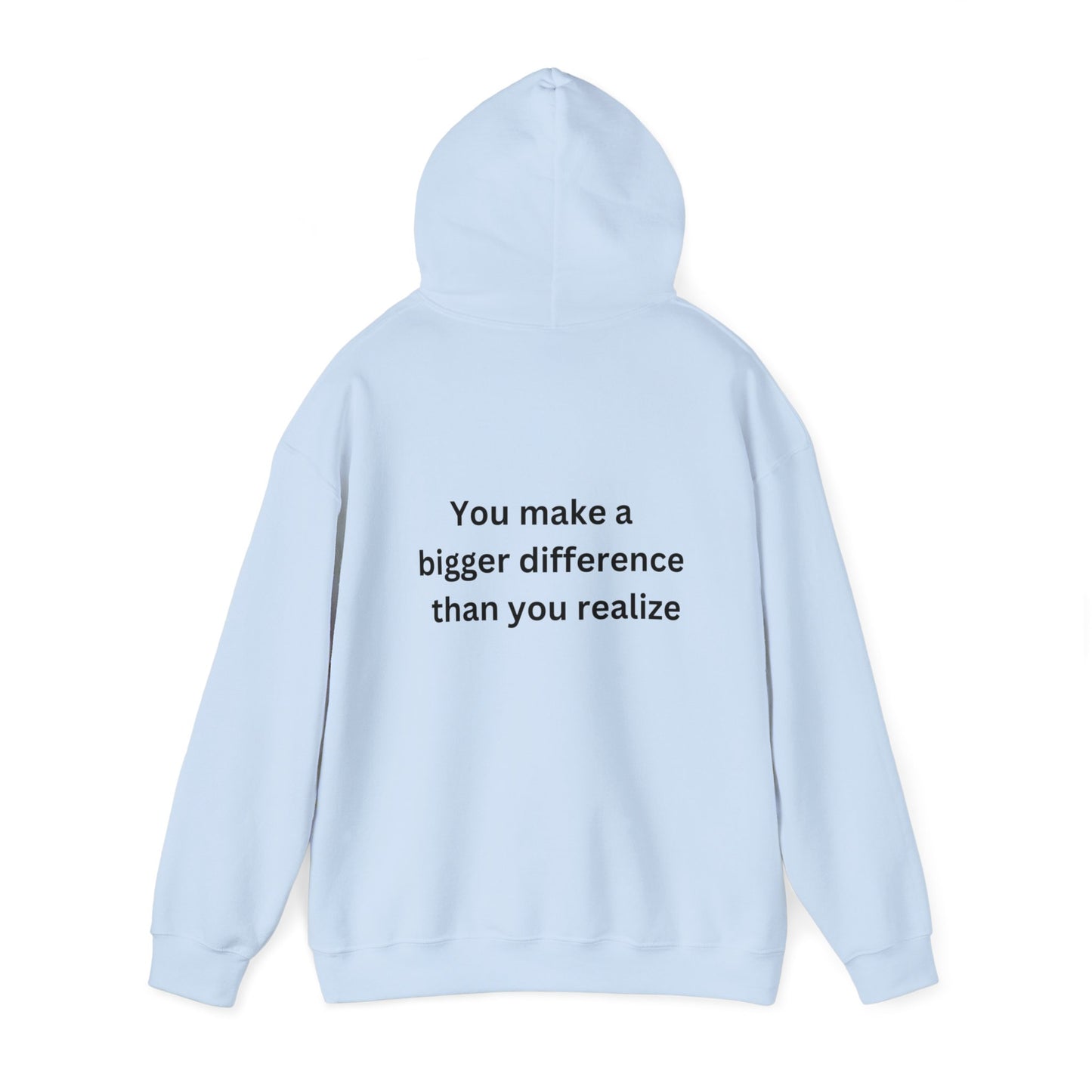 Bee Kind- (Back) You make a bigger difference than you realize-Unisex Heavy Blend™ Hooded Sweatshirt