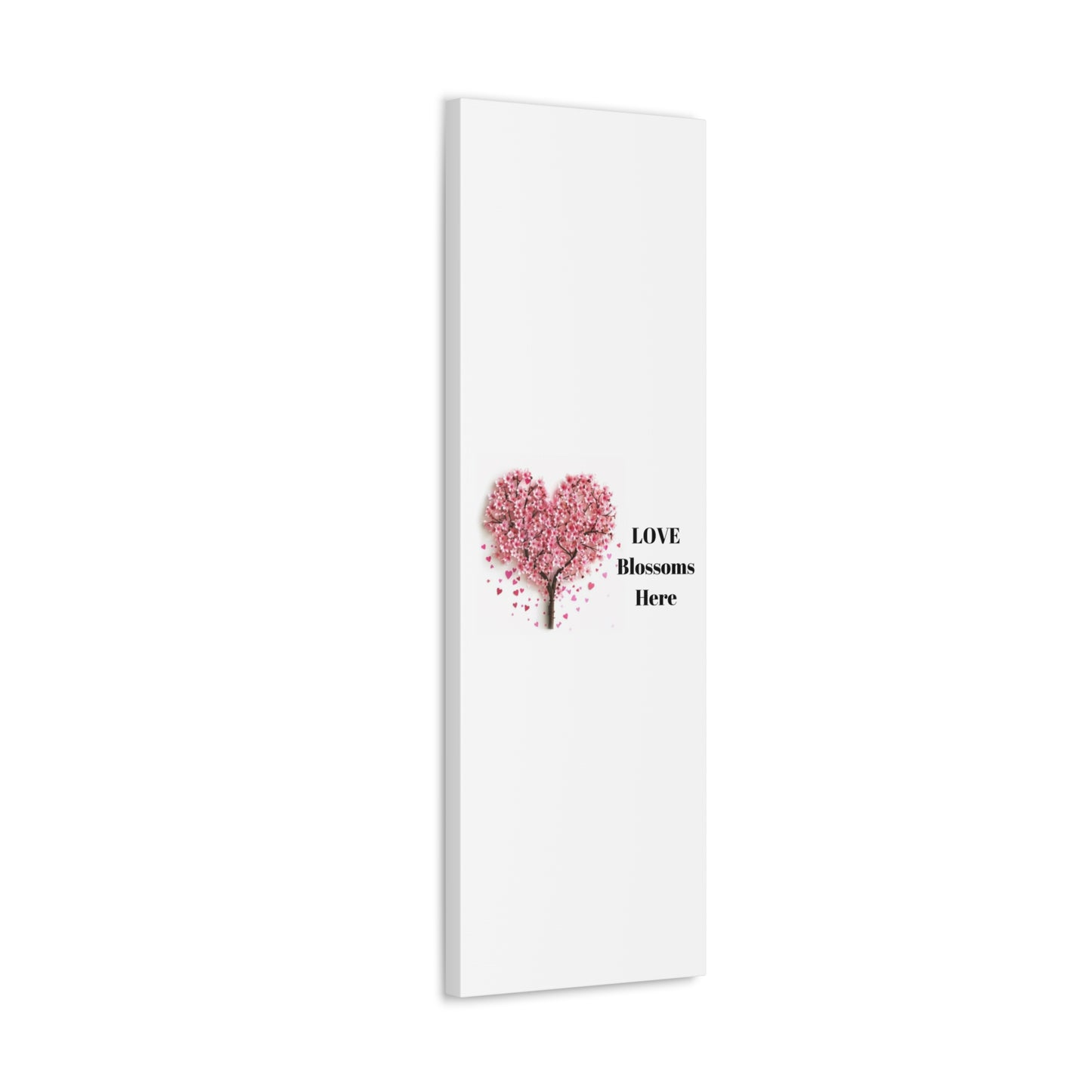 Cherry Blossom Heart Tree- Love Blossoms Here -Canvas Gallery Wraps