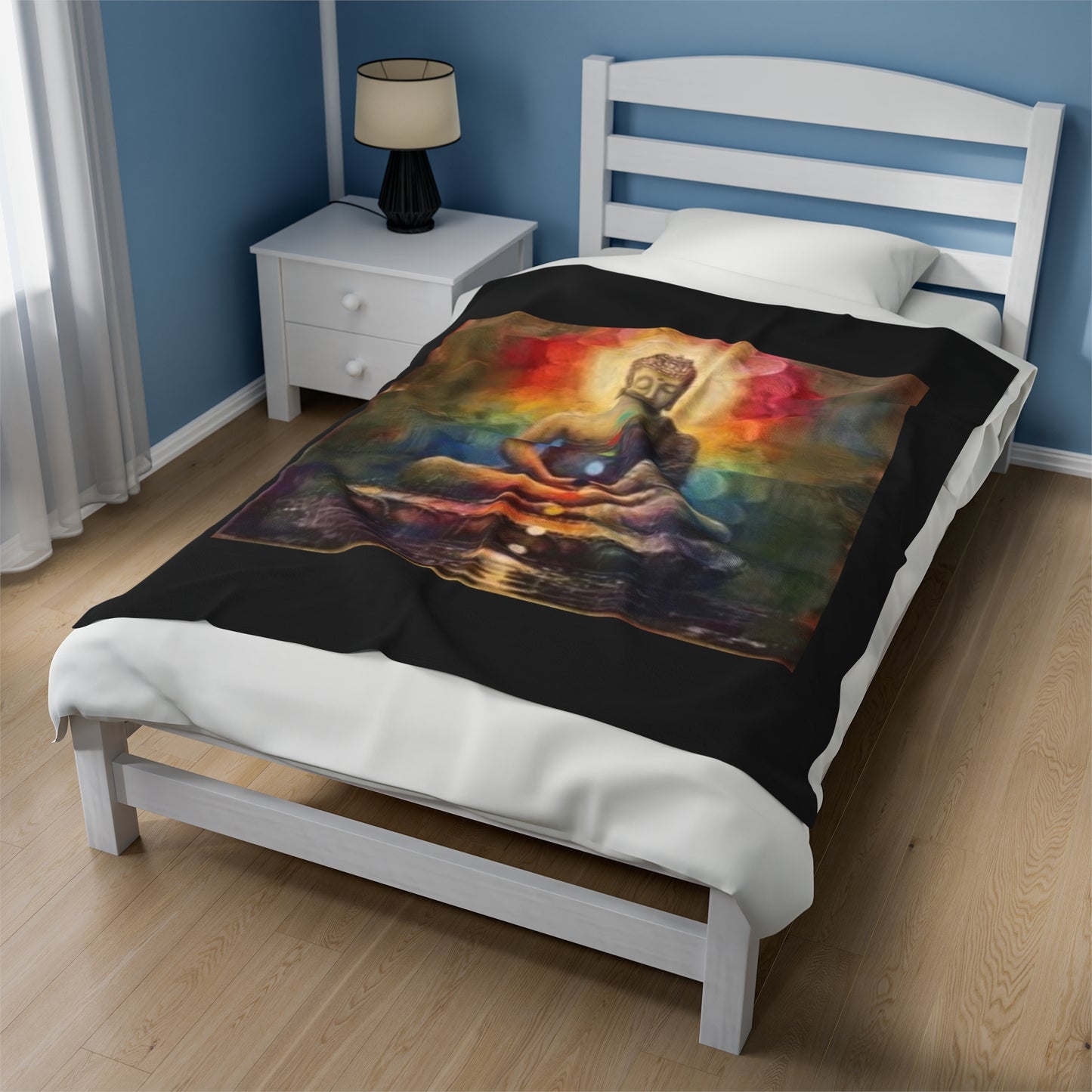 Zen Buddha - Velveteen Plush Blanket