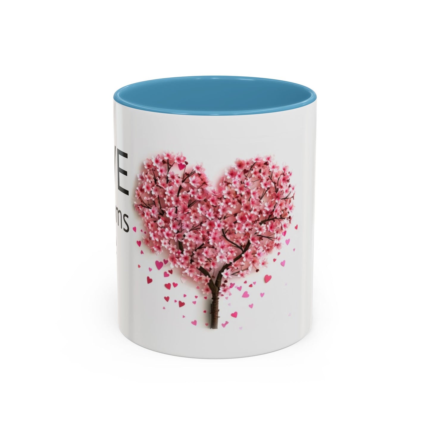 Love Blossoms Here (Cherry blossom tree) - Accent Coffee Mug (11, 15oz)