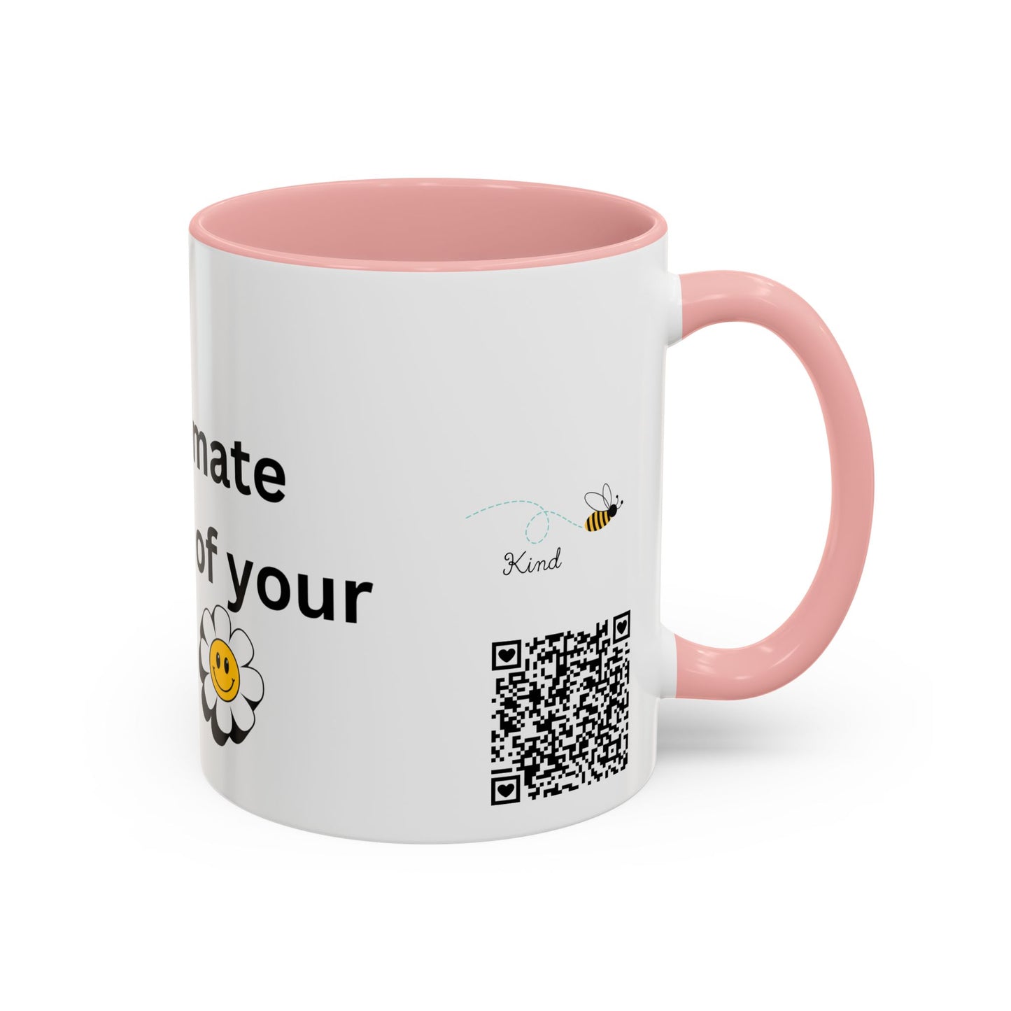 Bee Kind - Never underestimate the impact of your smile  - Accent Coffee Mug (11, 15oz)