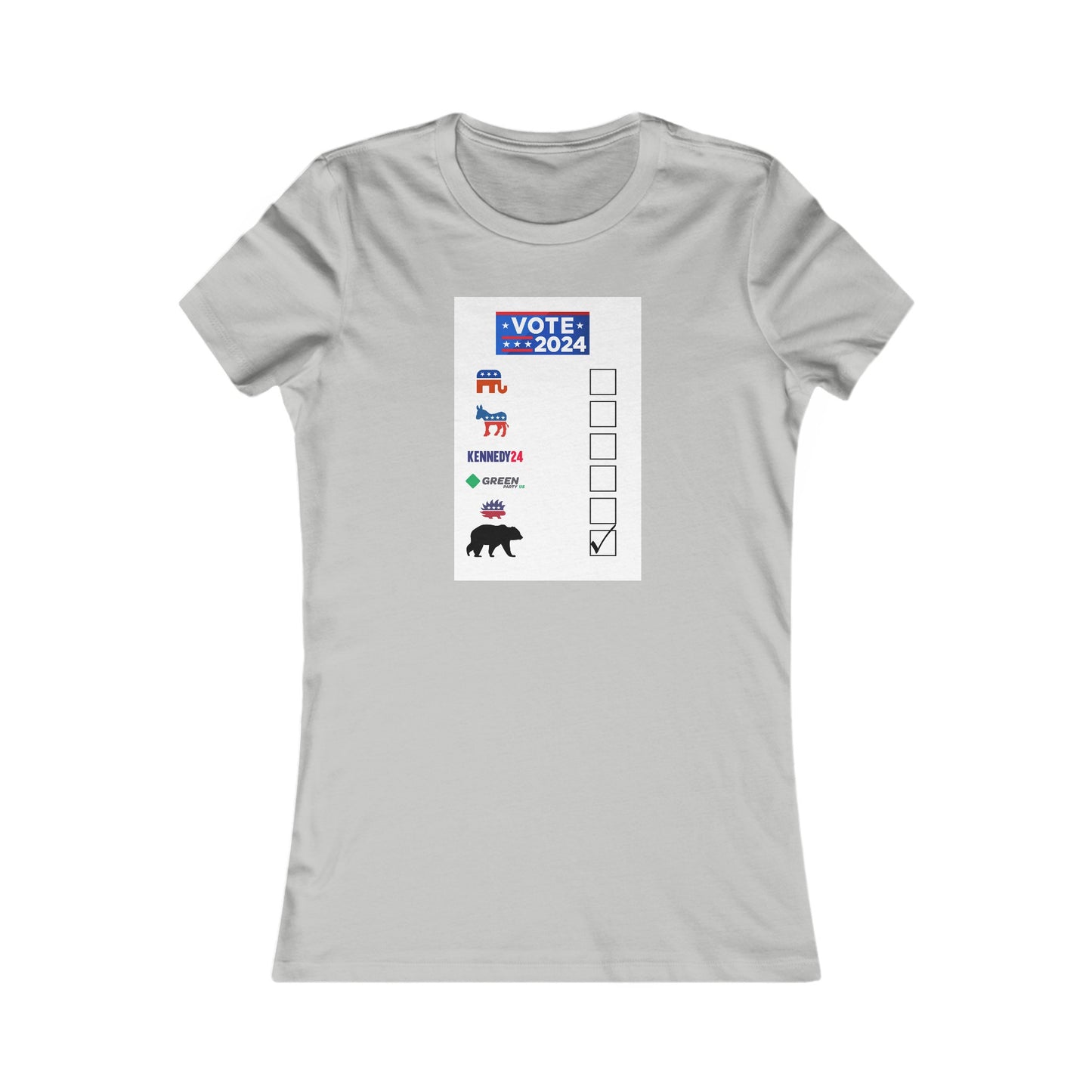 Bear- Vote for the Bear - Women's Favorite Tee