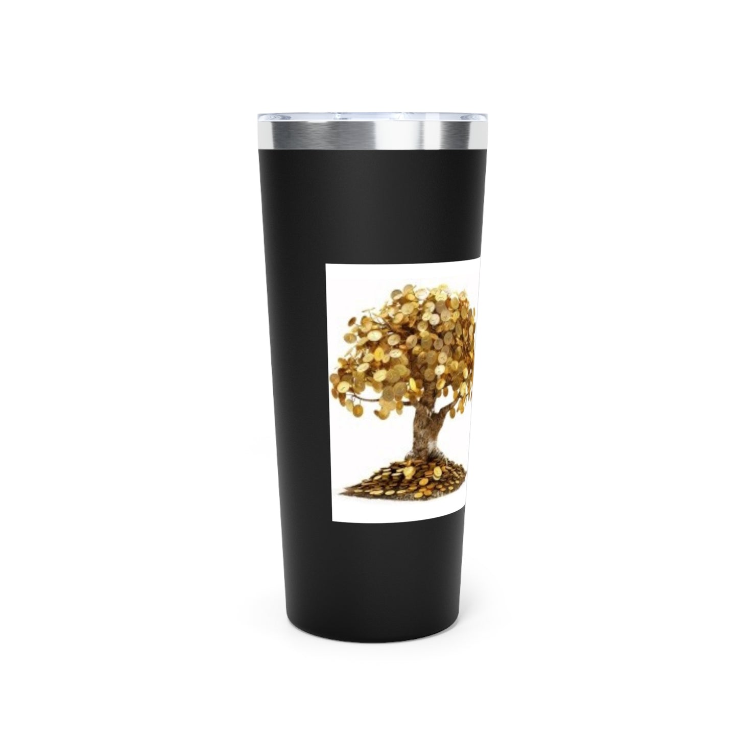 Money Tree- Manifesting Money with every sip - Copper Vacuum Insulated Tumbler, 22oz