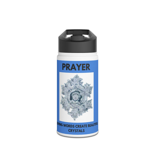 Prayer - water crystal - Stainless Steel Water Bottle, Standard Lid