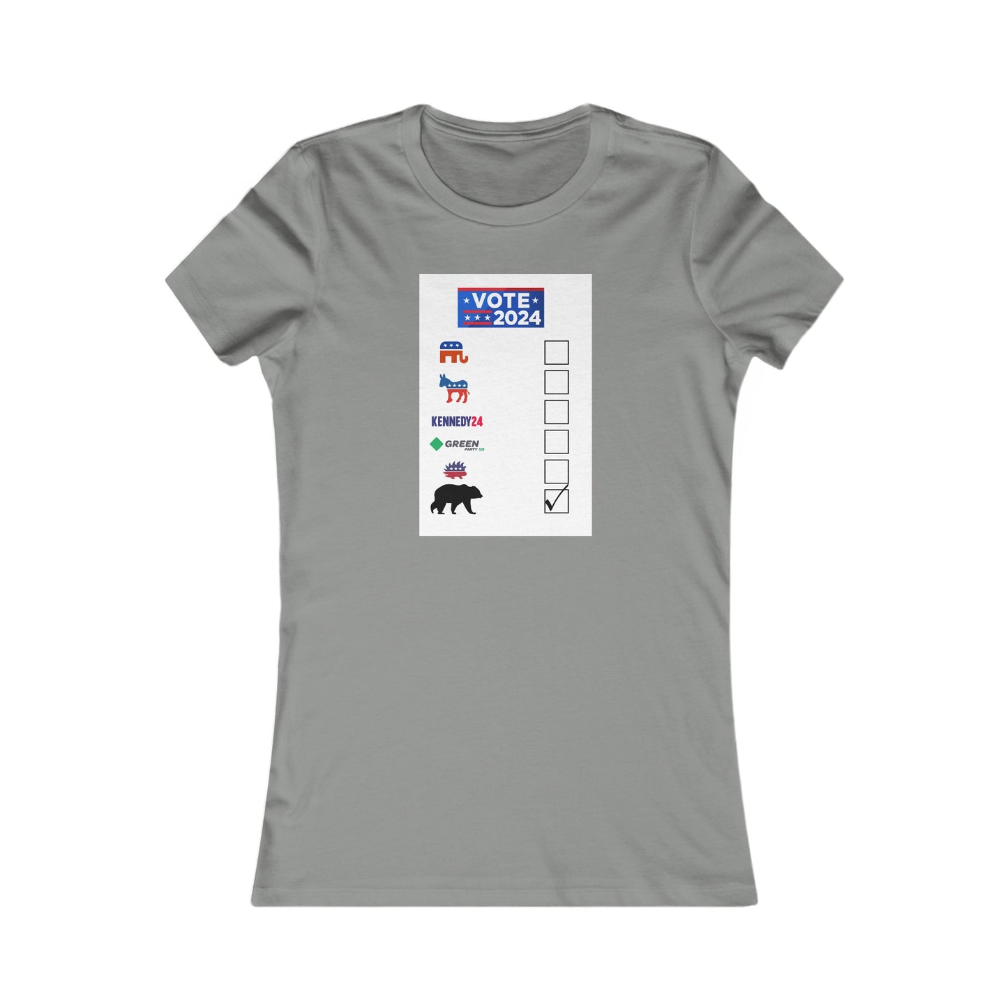 Bear- Vote for the Bear - Women's Favorite Tee